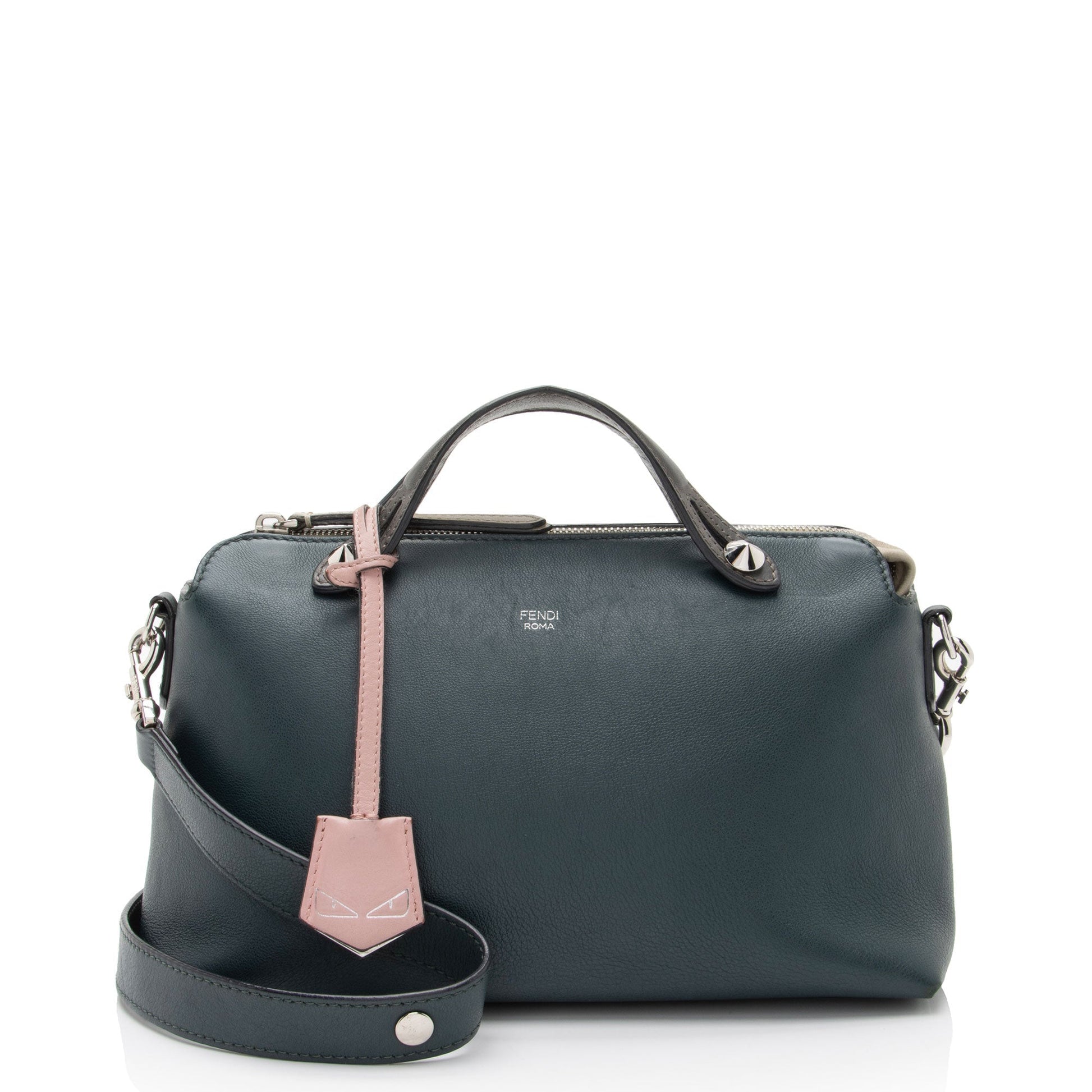 Fendi Calfskin By The Way Boston Bag Small Satchel Bag Bag Shf Gjv325