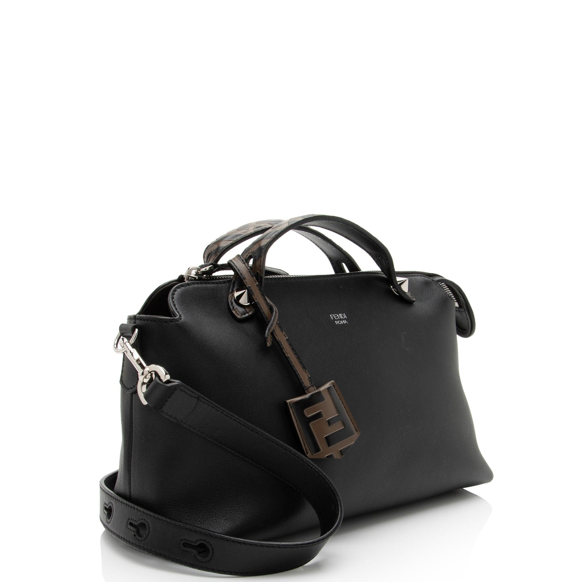 Fendi Calfskin By The Way Boston Bag Small Satchel Bag