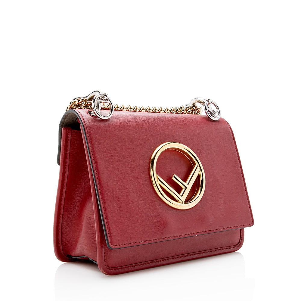 Fendi Calfskin Kan Shoulder Bag Shf