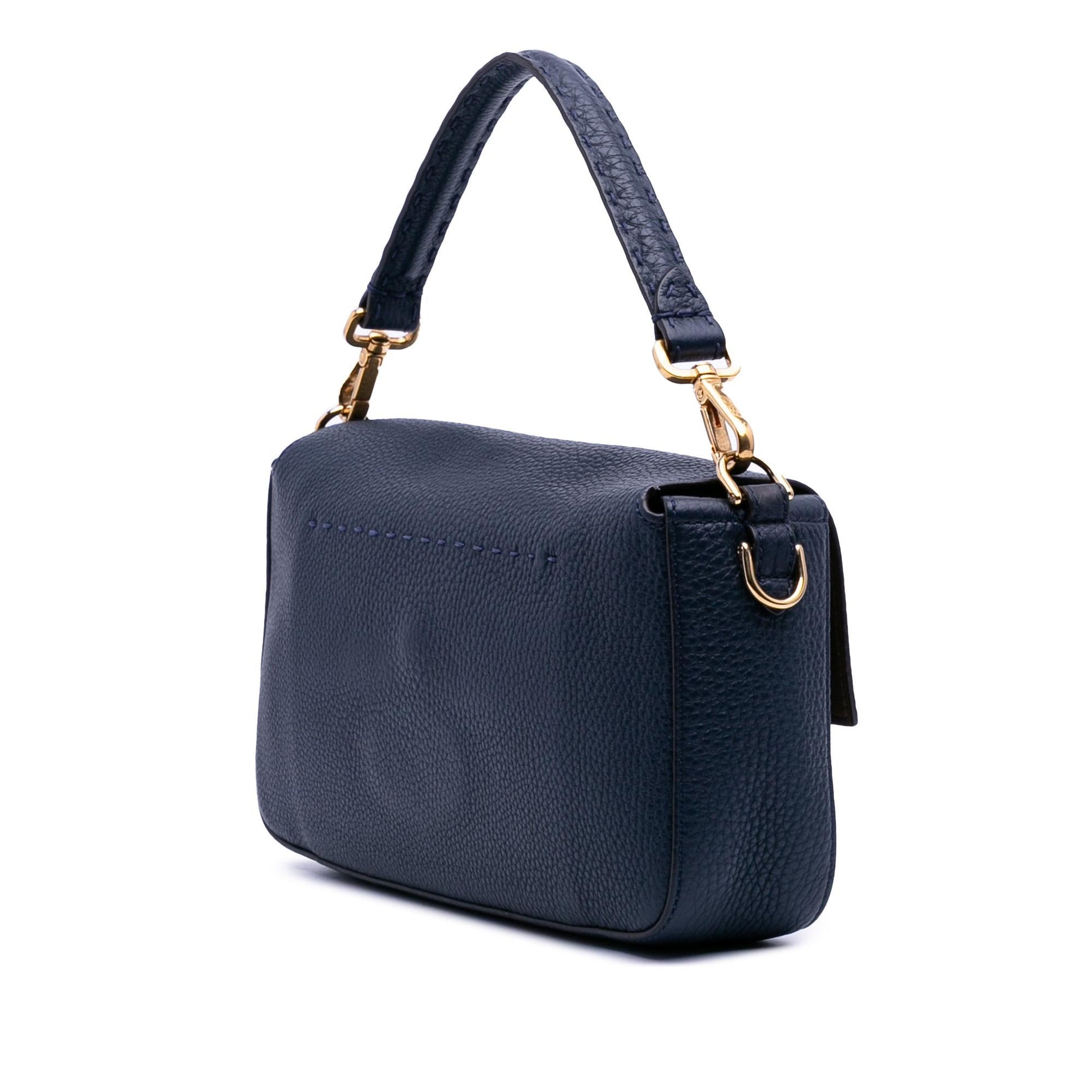 Fendi Calfskin Baguette Satchel Leather Satchel Bag Leather Baguette Satchel