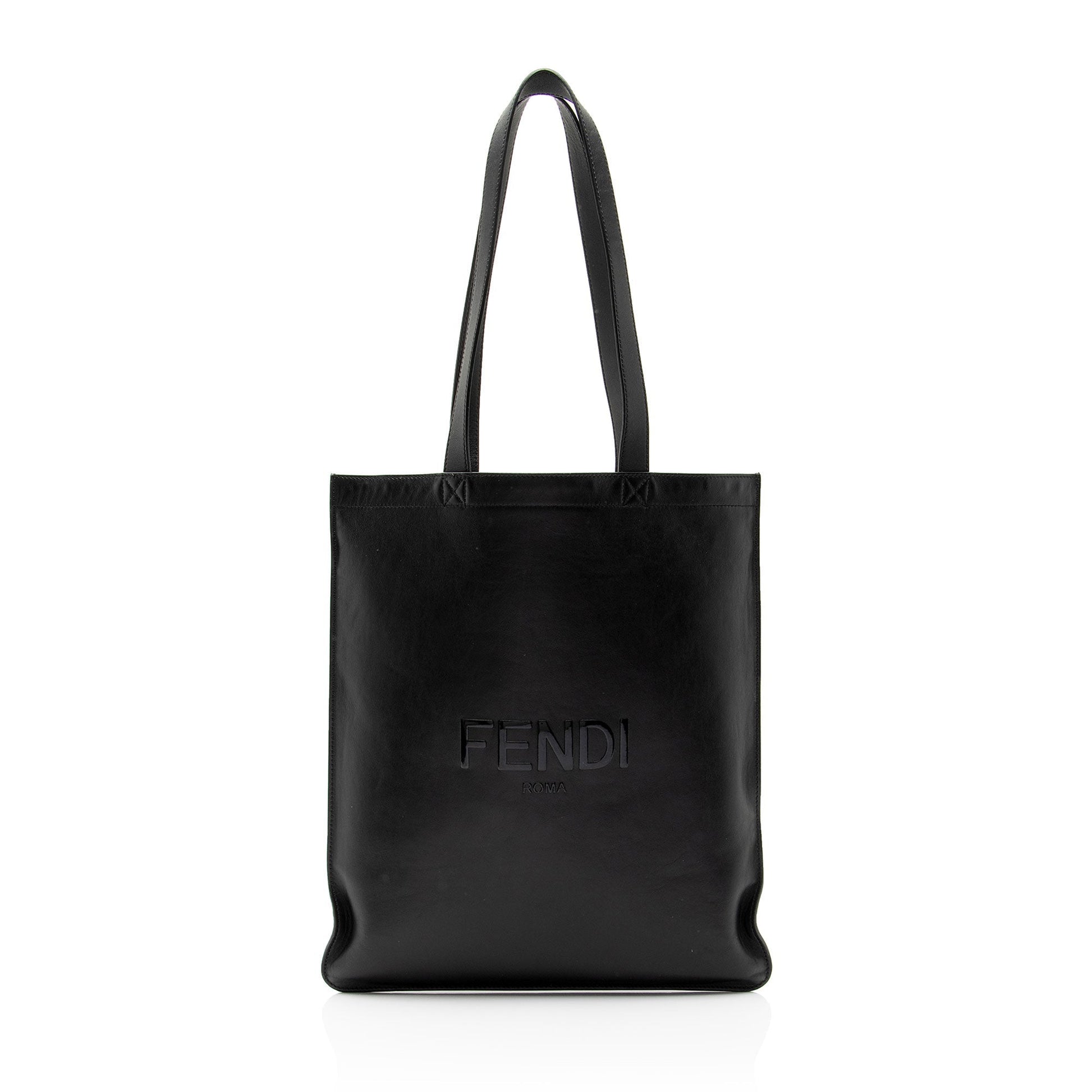 Fendi Calfskin Flat N S Tote Shf Vlwv6D Logo Shoes
