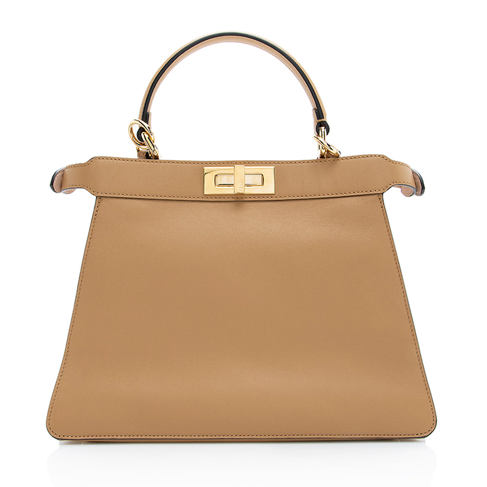 Fendi Calfskin Peekaboo Satchel Shf Medium Satchel Bag