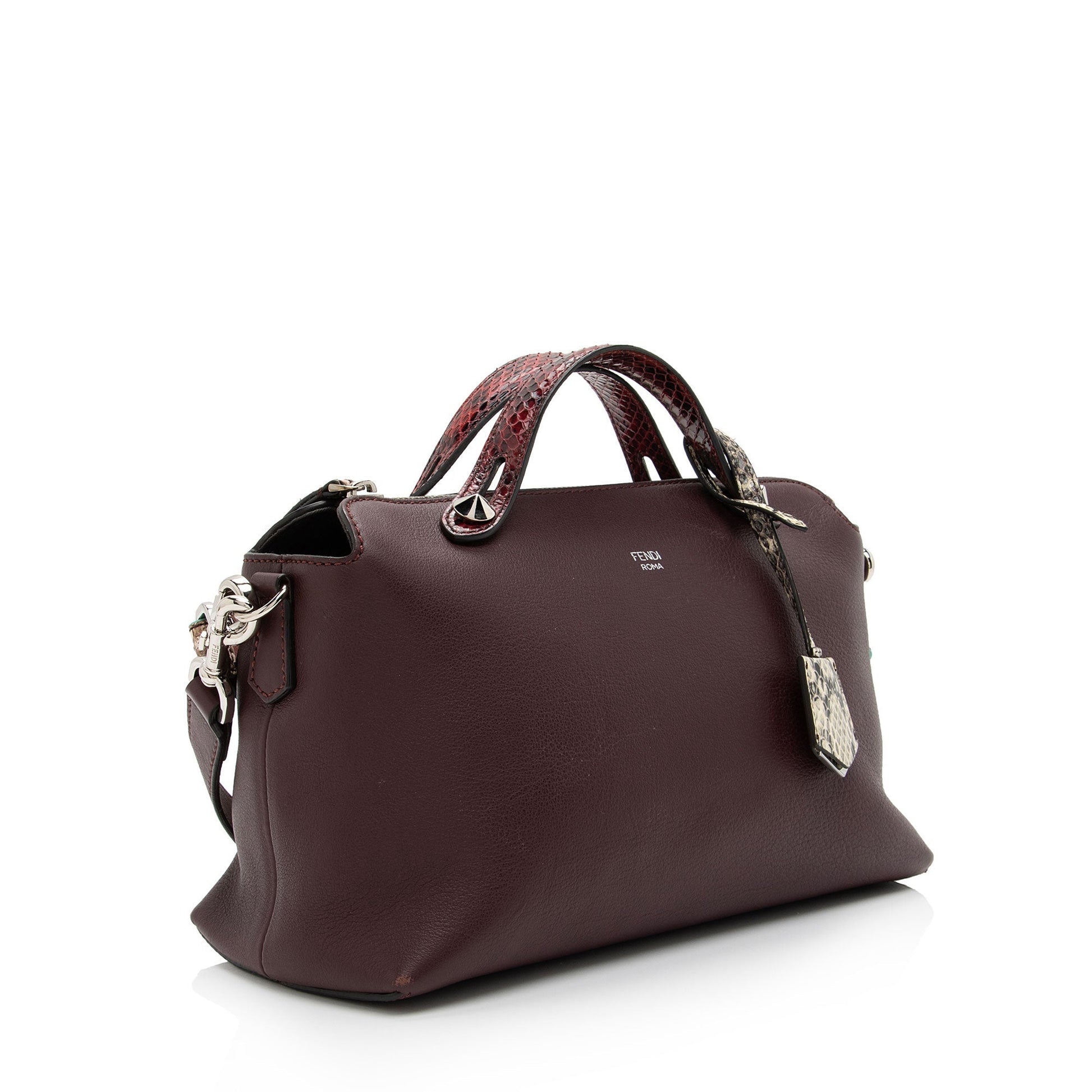 Fendi Calfskin By The Way Boston Bag Shf Yjjzi0 Python Small Satchel Bag