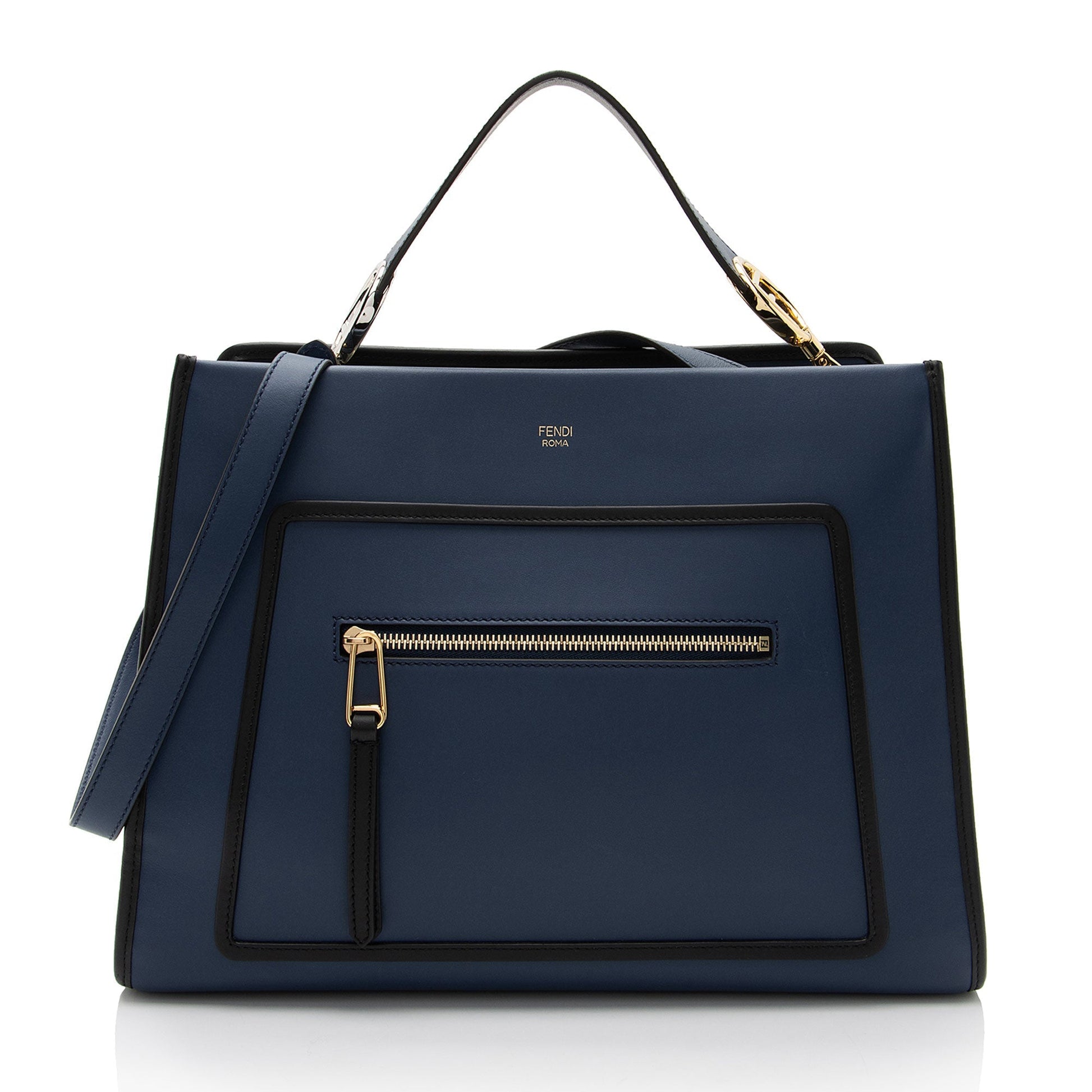 Fendi Calfskin Runaway Tote Shf Mjumww Medium Tote Bag