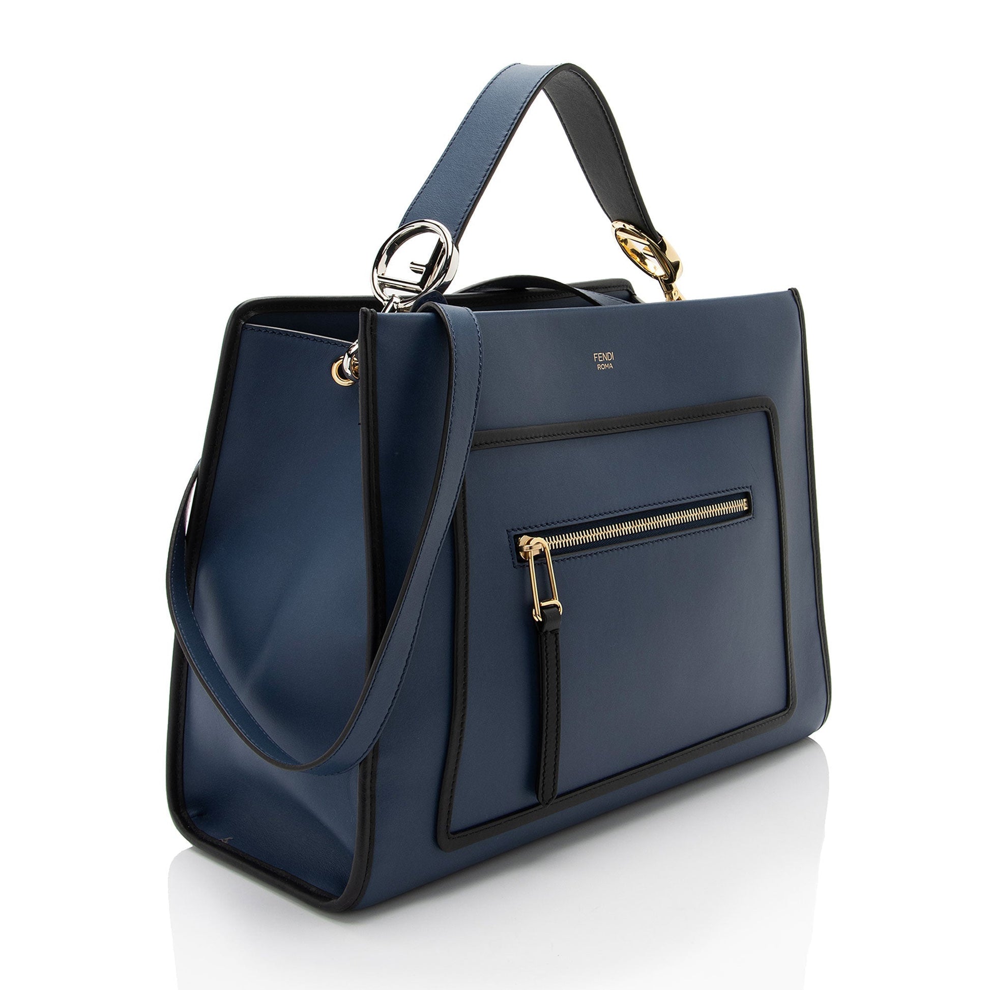 Fendi Calfskin Runaway Tote Shf Mjumww Medium Tote Bag