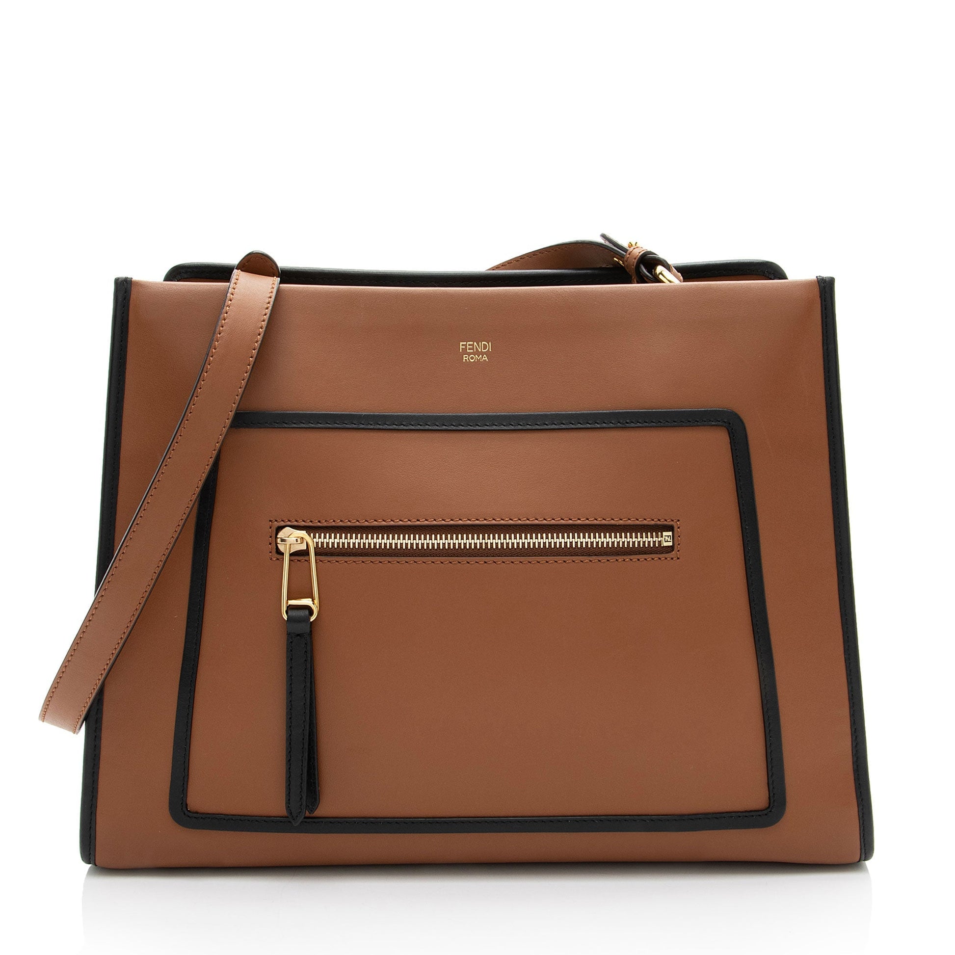 Fendi Calfskin Runaway Tote Medium Tote Bag