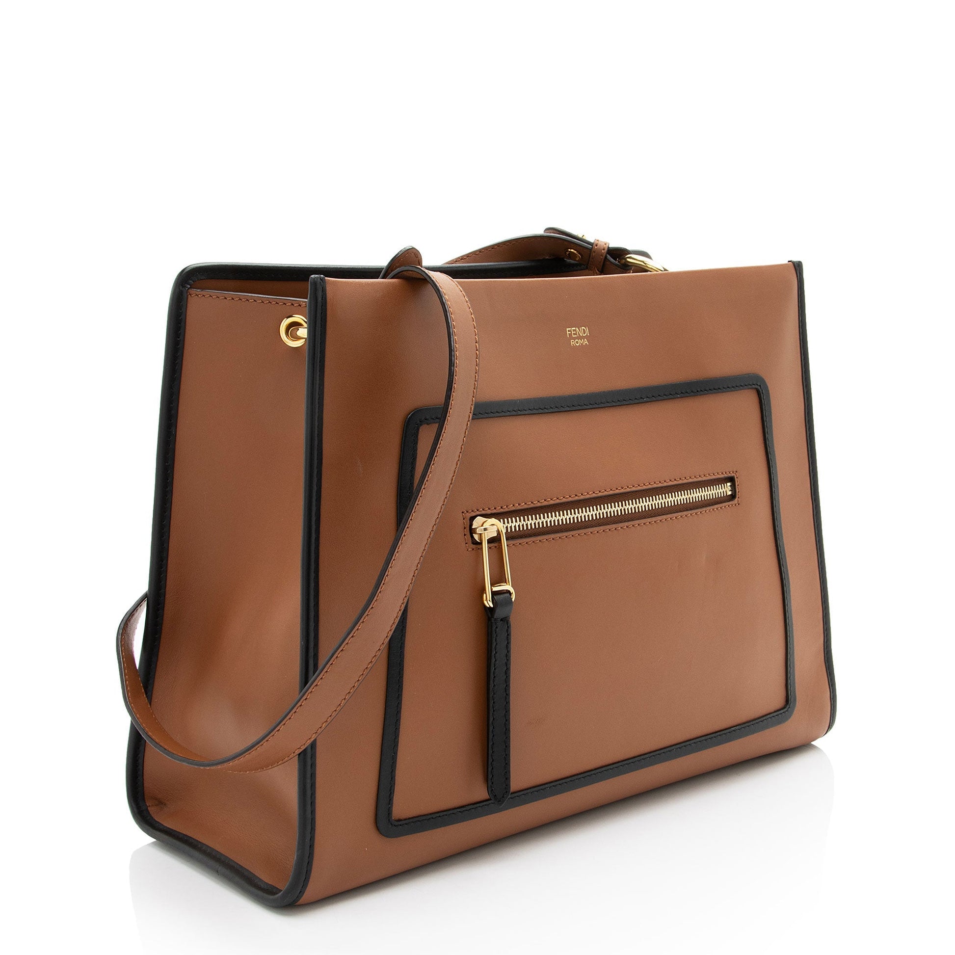 Fendi Calfskin Runaway Tote Medium Tote Bag