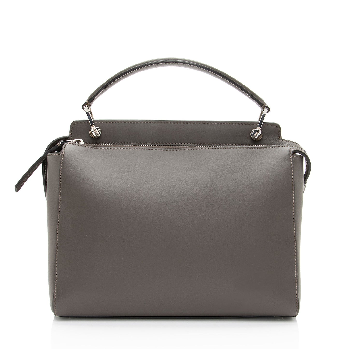 Fendi Calfskin Whipstitch Dotcom Satchel Medium Satchel Bag