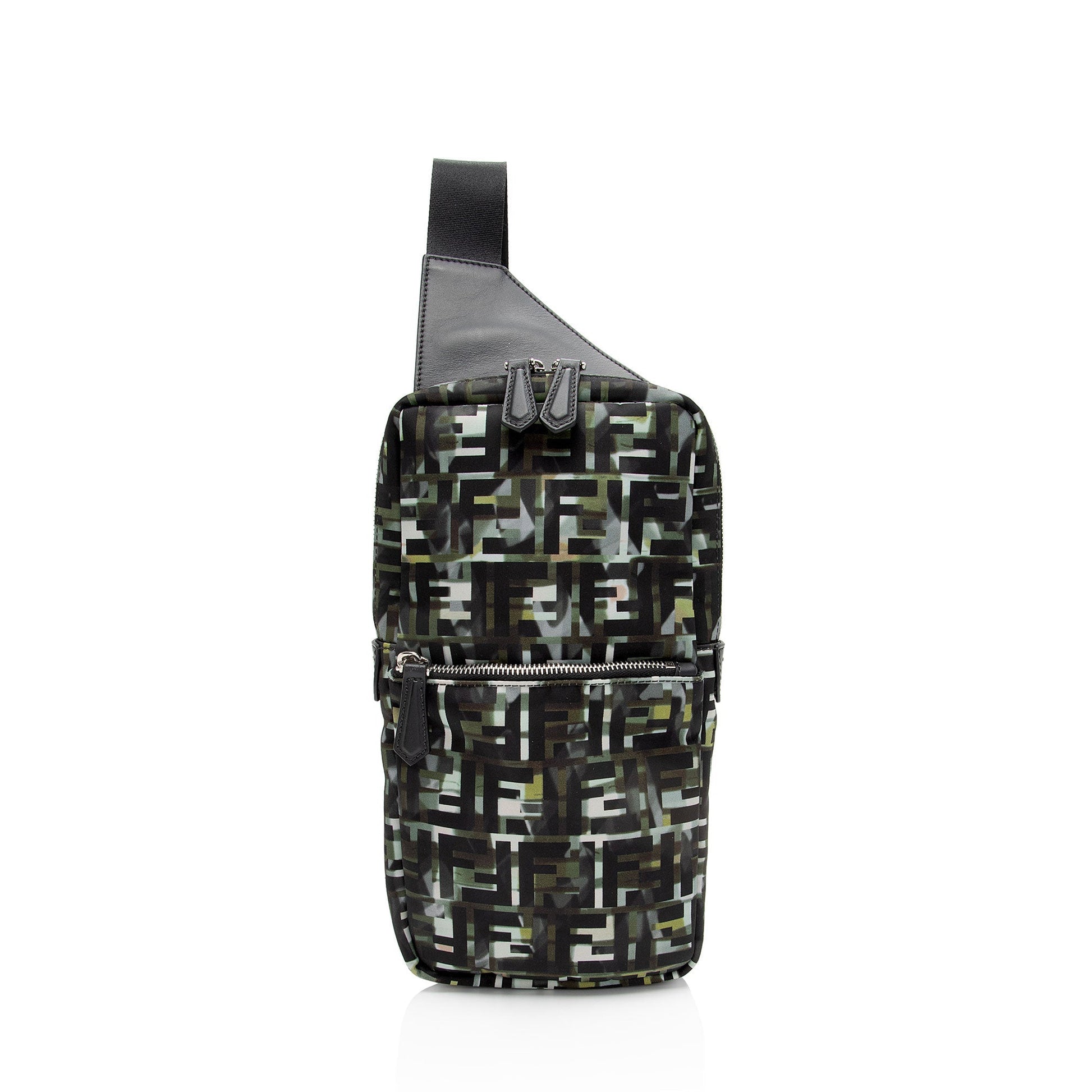 Fendi Camouflage Ff Sling Bag Nylon Crossbody Bag
