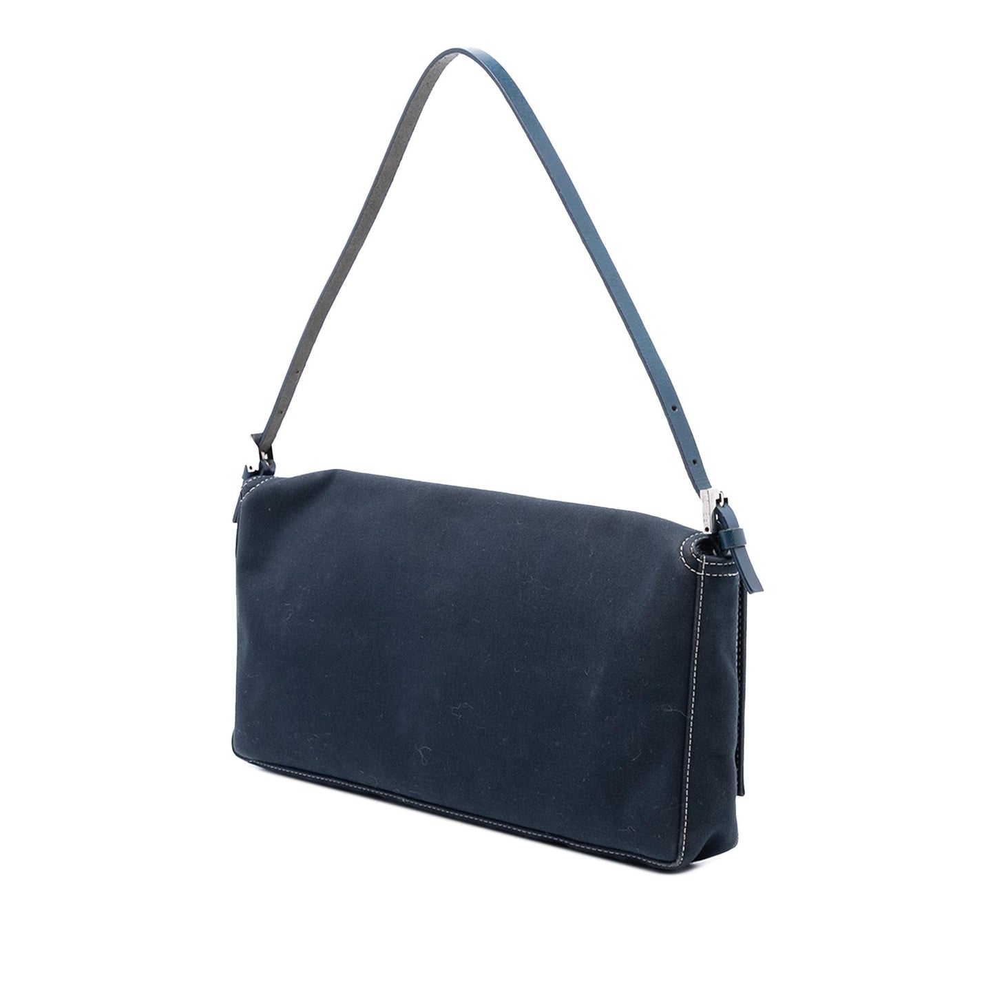 Fendi Ff Marble Baguette Shoulder Bag Canvas