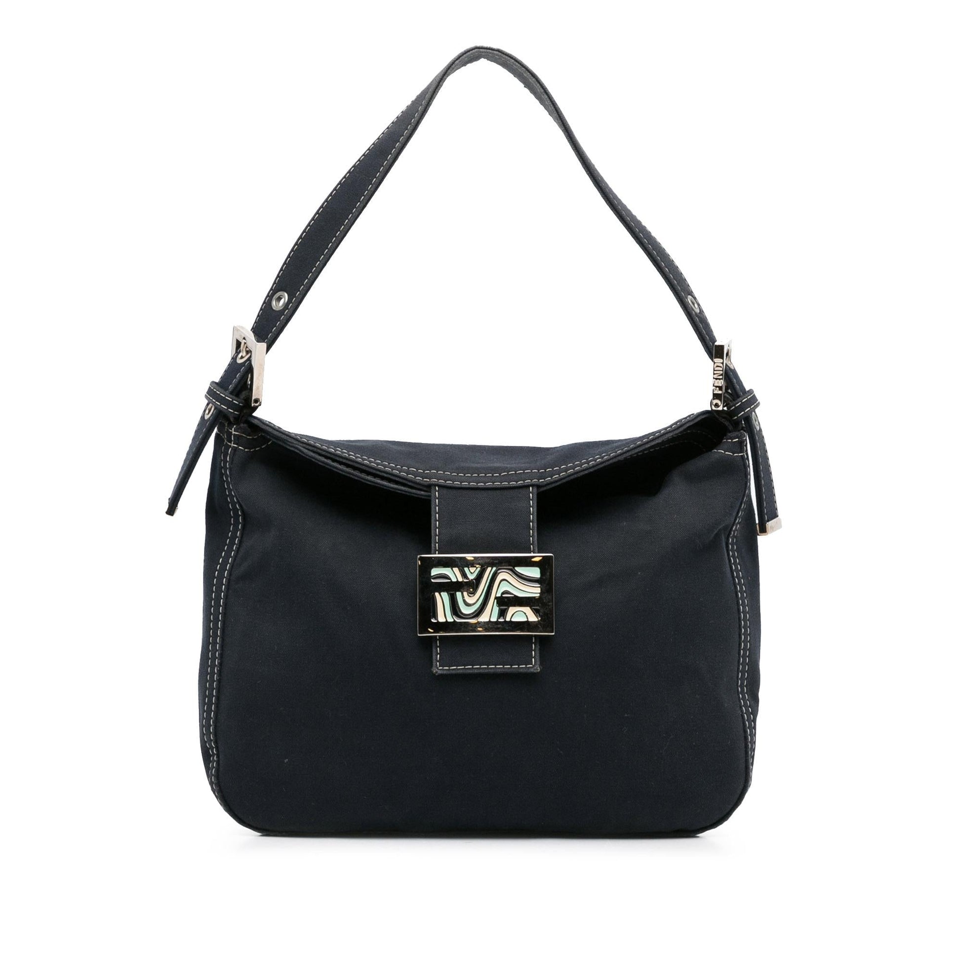 Fendi Ff Marble Double Shoulder Bag Shg Tzdrhw Canvas Flap