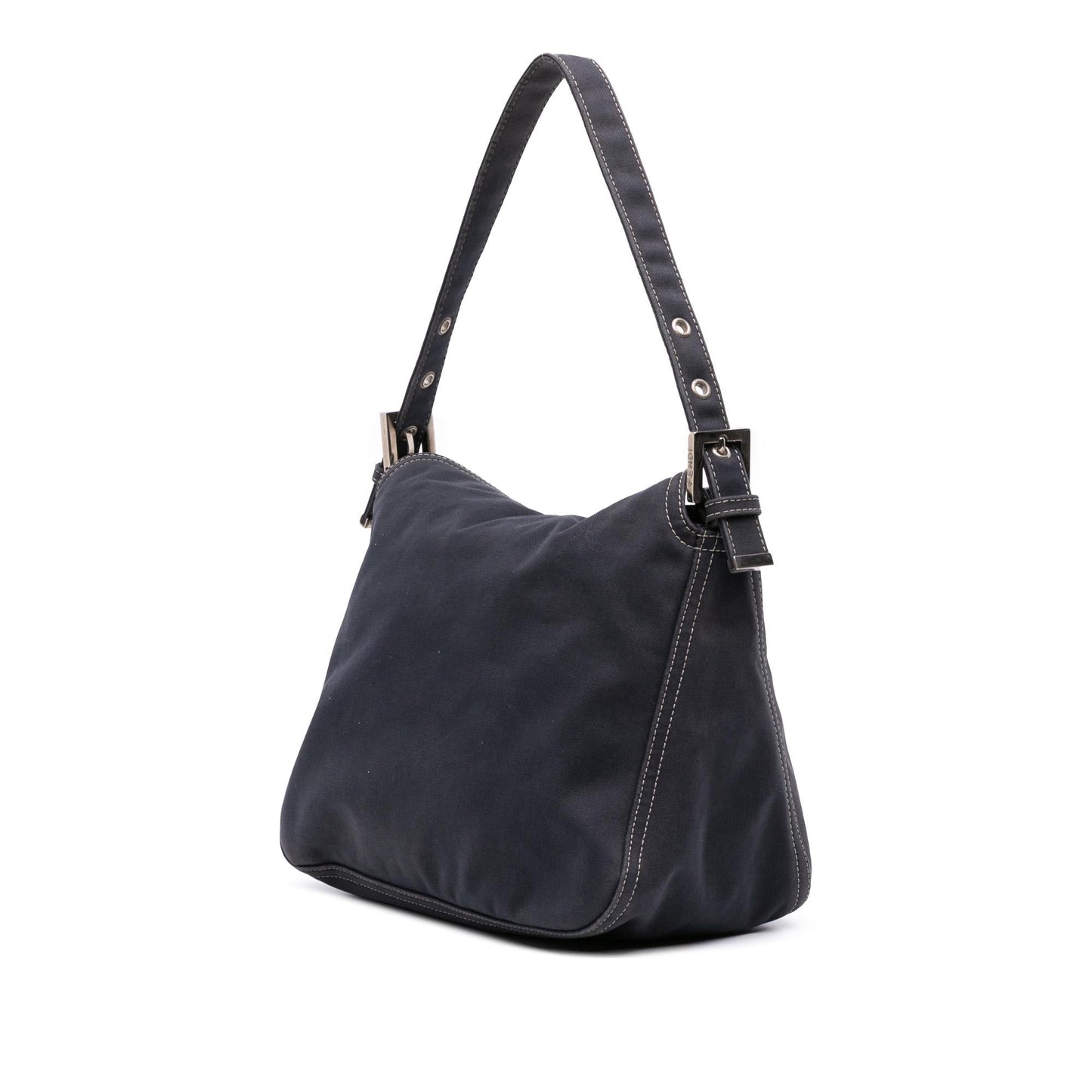 Fendi Ff Marble Double Shoulder Bag Canvas Flap