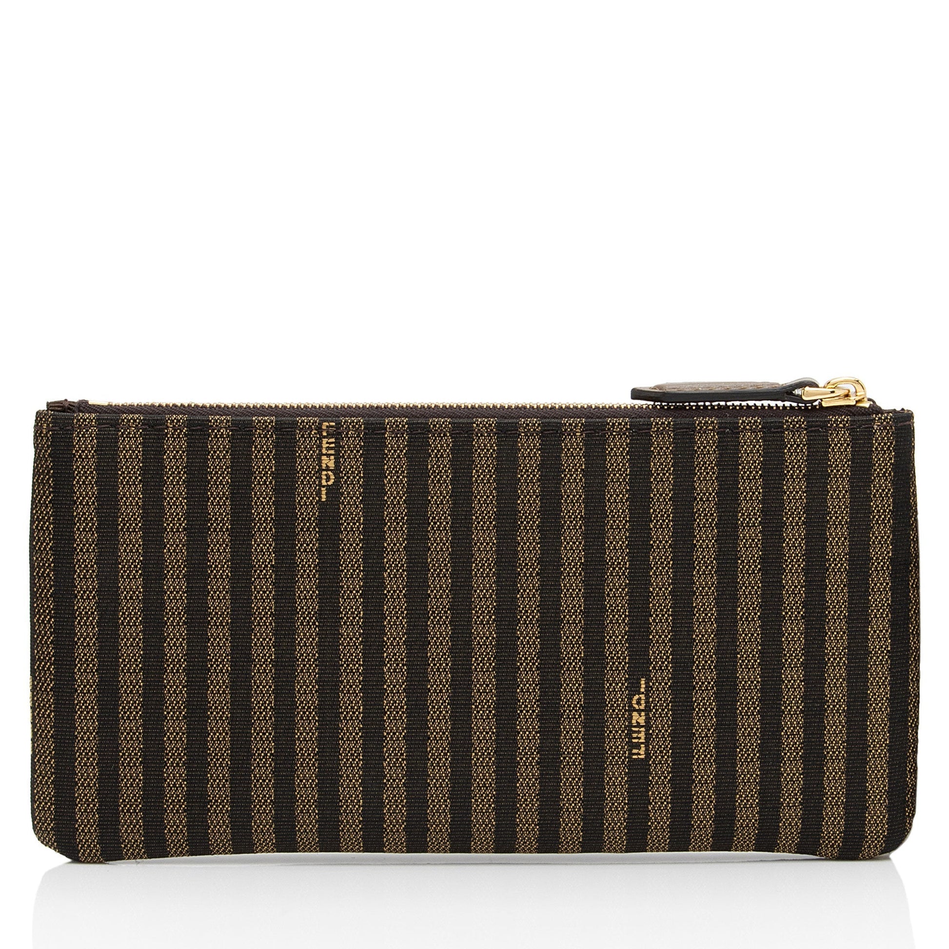 Fendi Pequin Pochette Shf 2Yzlvt Handbag Canvas Travel Bag