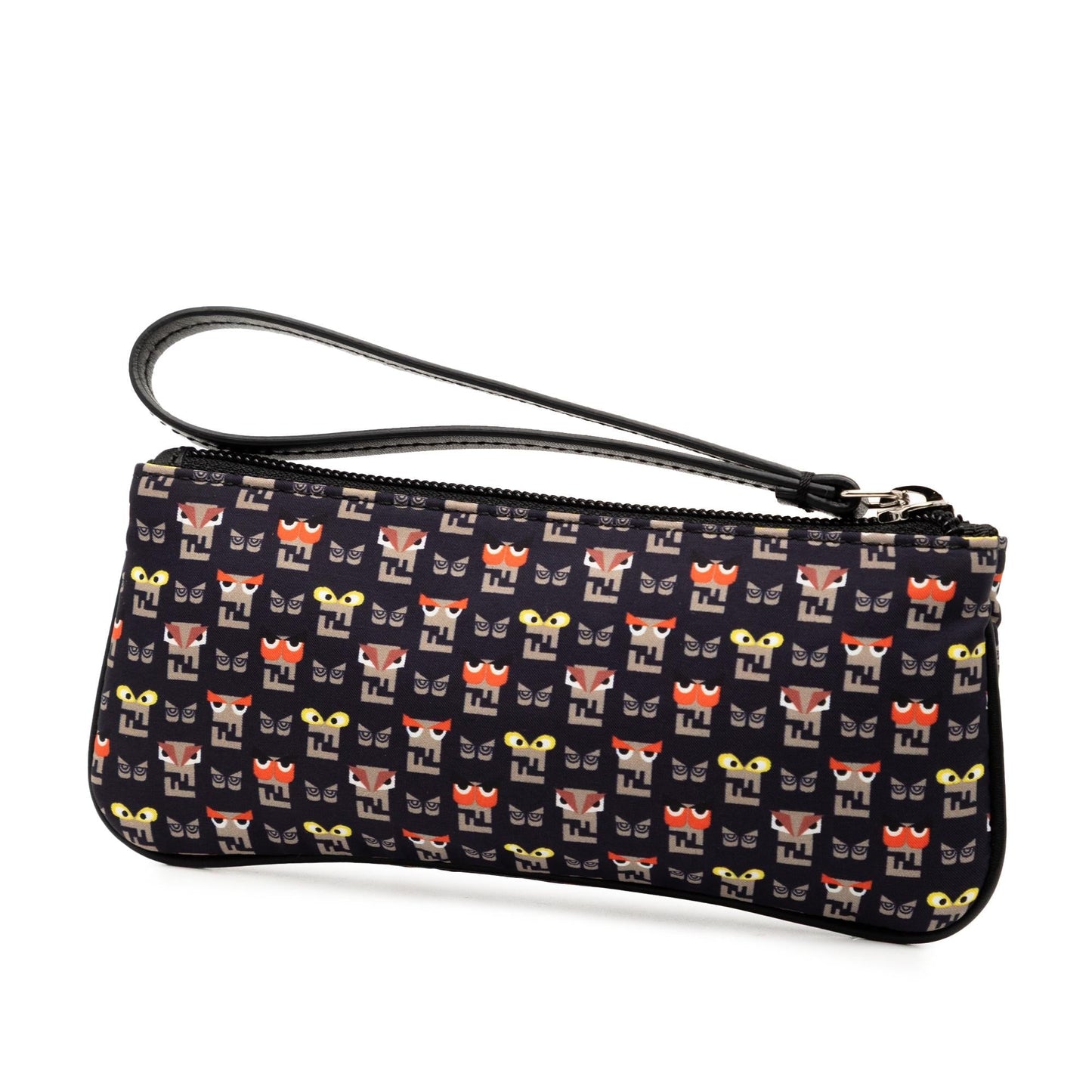 Fendi Monster Clutch Canvas Clutch Bag
