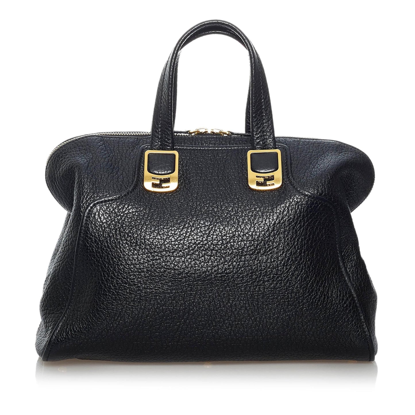 Fendi Chameleon Handbag Shg Leather Satchel Bag