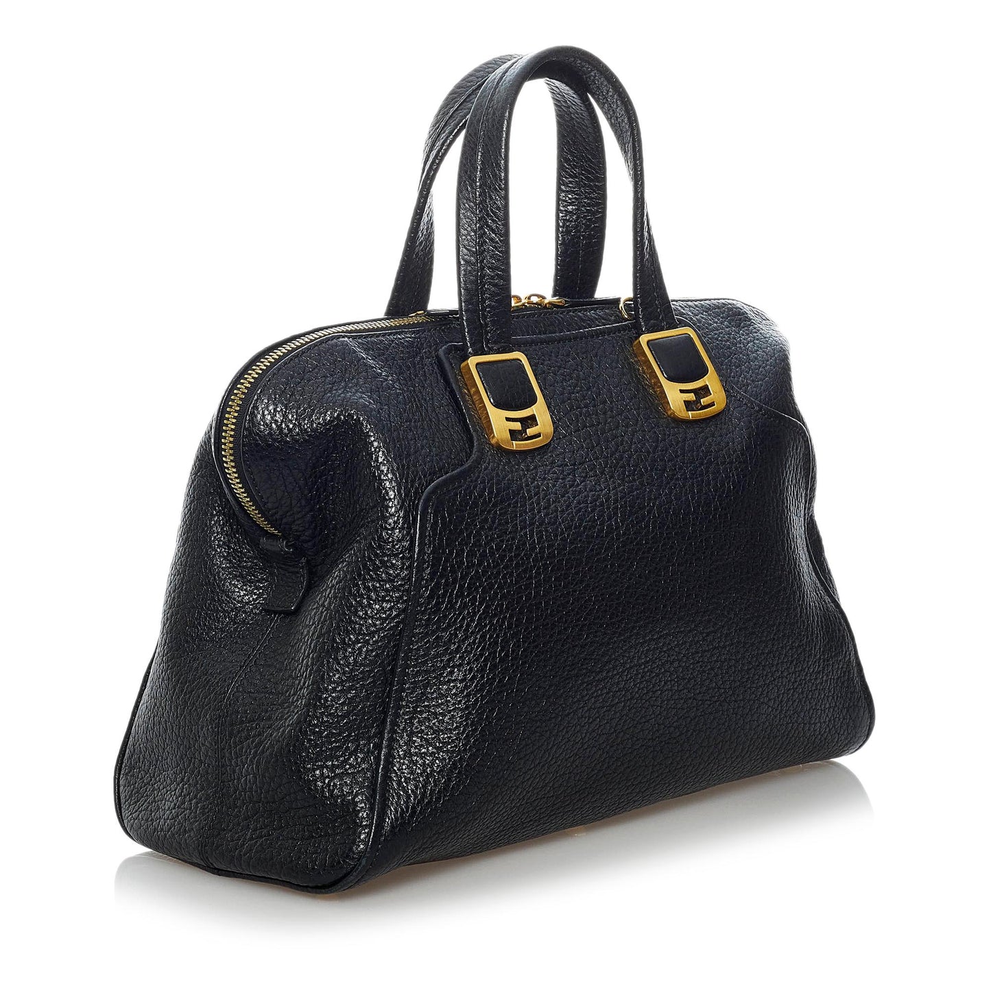 Fendi Chameleon Handbag Shg Leather Satchel Bag