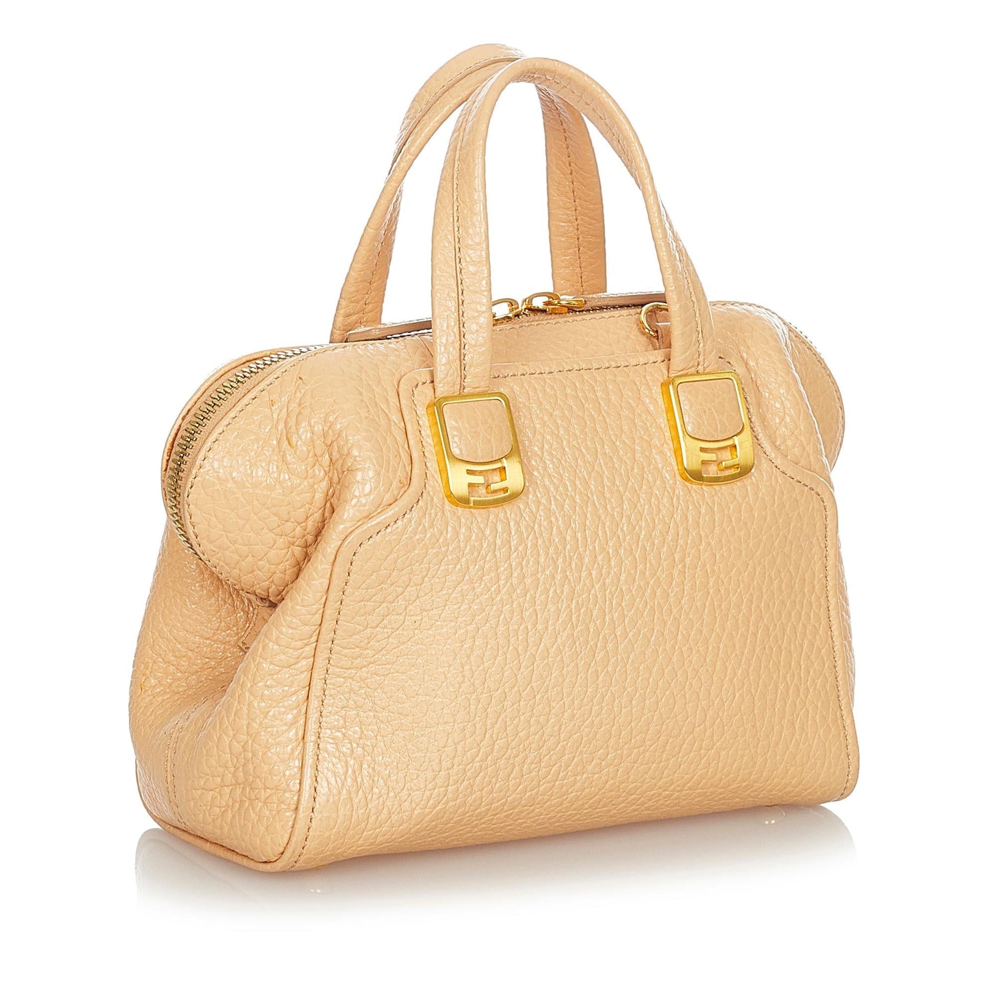 Fendi Chameleon Satchel Shg Leather Satchel Bag