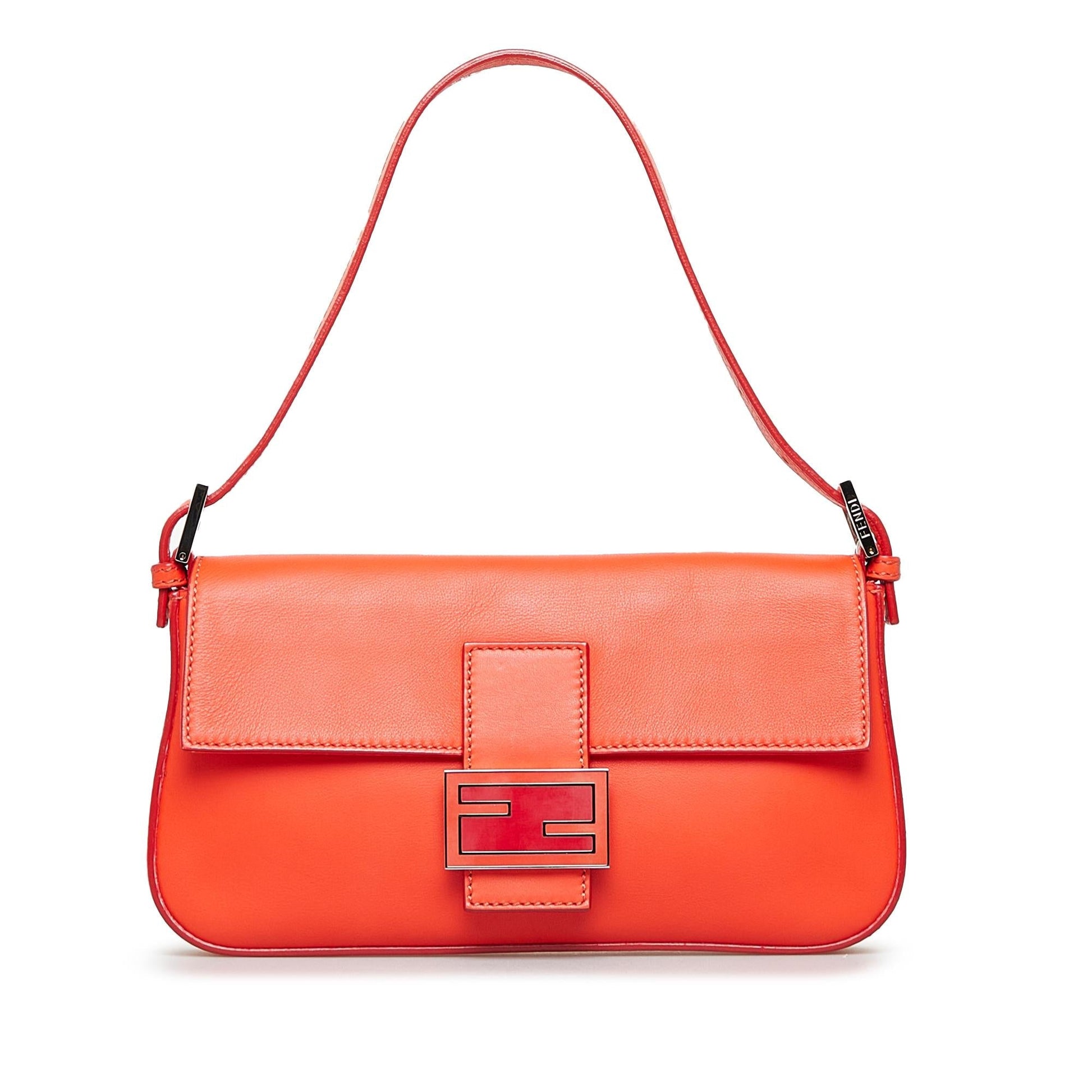 Fendi Convertible Baguette Shg Pbosvc Satchel Bag Leather