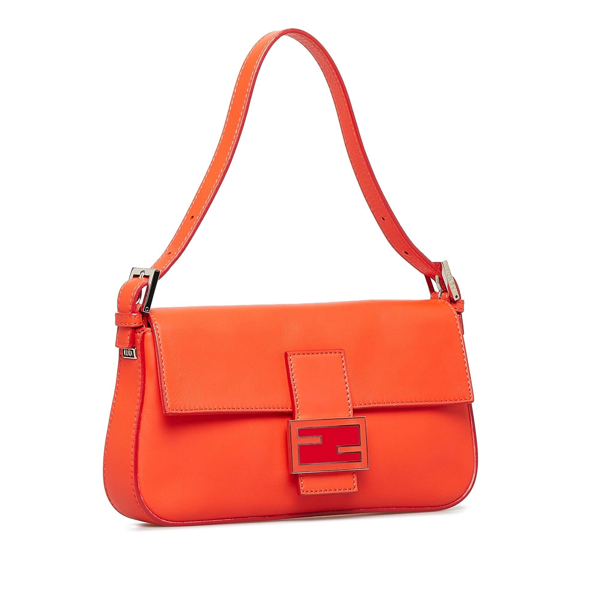 Fendi Convertible Baguette Shg Pbosvc Satchel Bag Leather