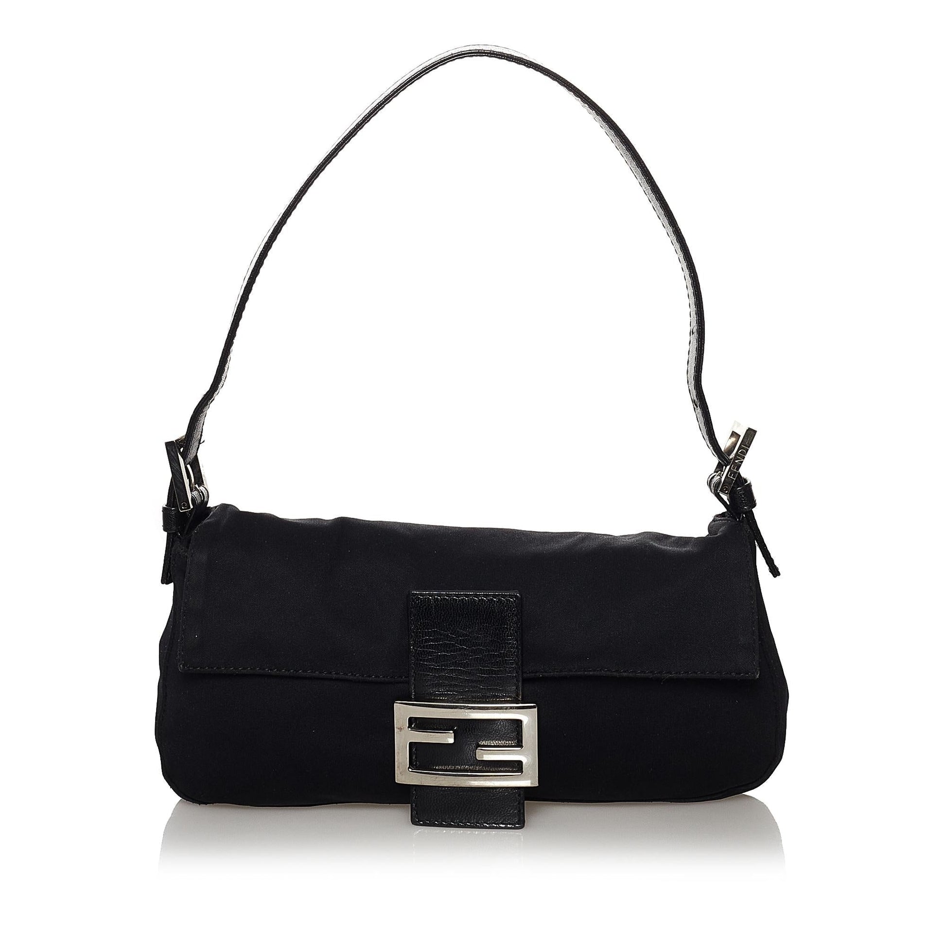 Fendi Cotton Mamma Baguette Shg Handbag Shoulder Bag