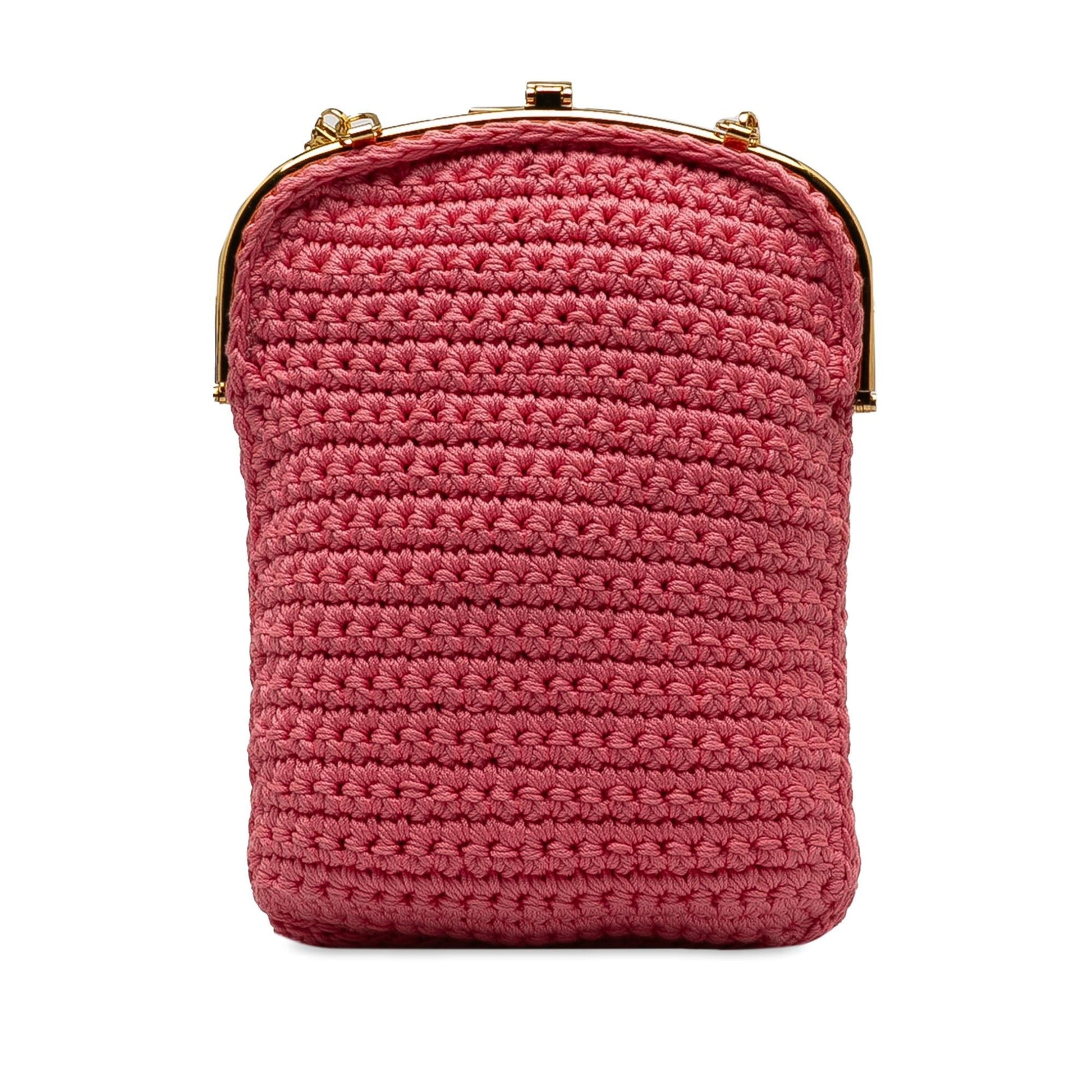 Fendi Crochet Baguette Phone Bag Shg 8Fmn6T Shoulder Bag