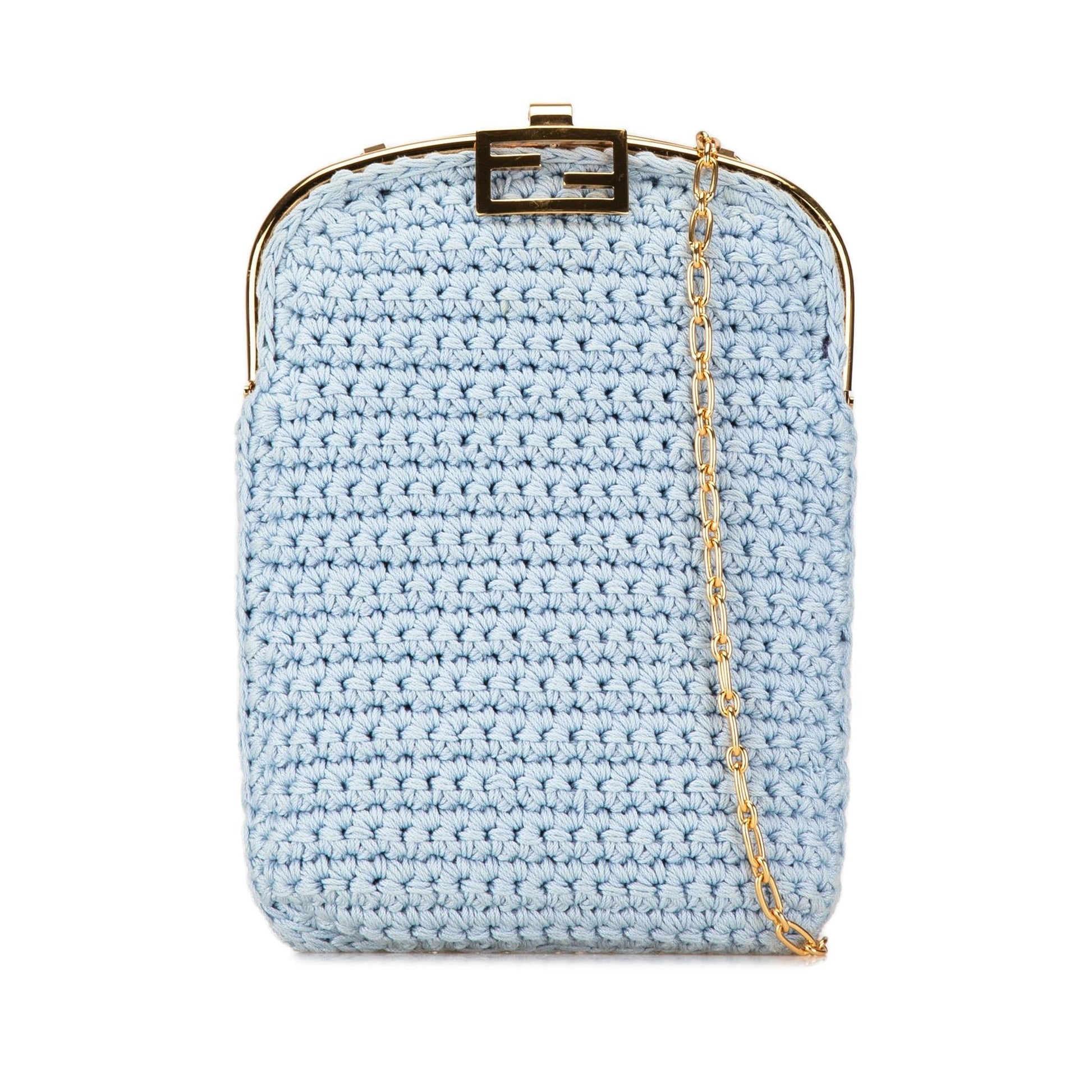 Fendi Crochet Baguette Phone Bag Shg 8Rr45O Shoulder Bag