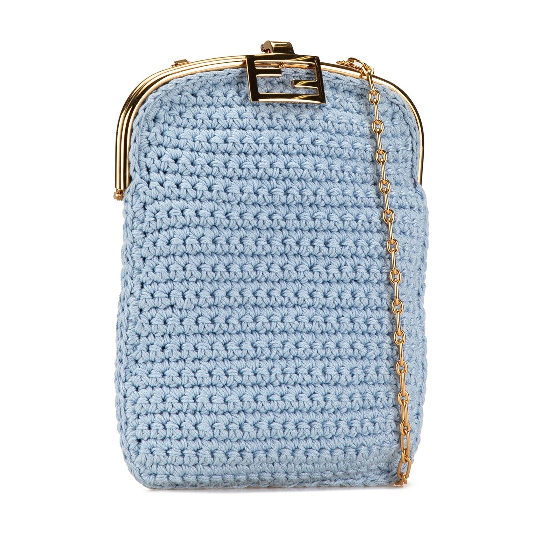Fendi Crochet Baguette Phone Bag Shg Xpsdni Shoulder Bag