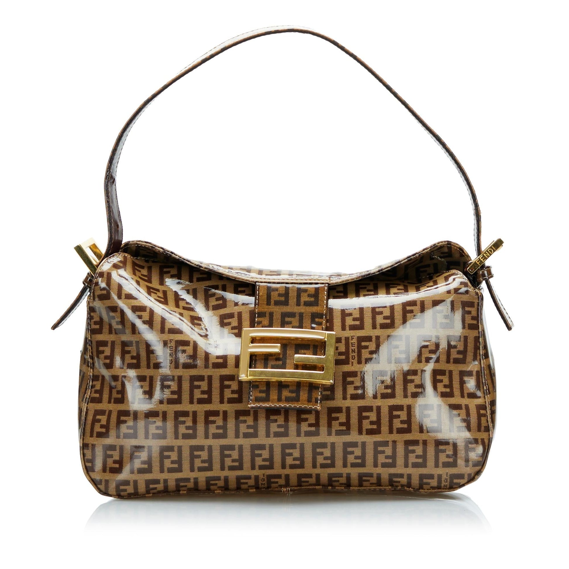 Fendi Crystal Zucchino Double Shg Lfxed7 Handbag Flap Travel Bag