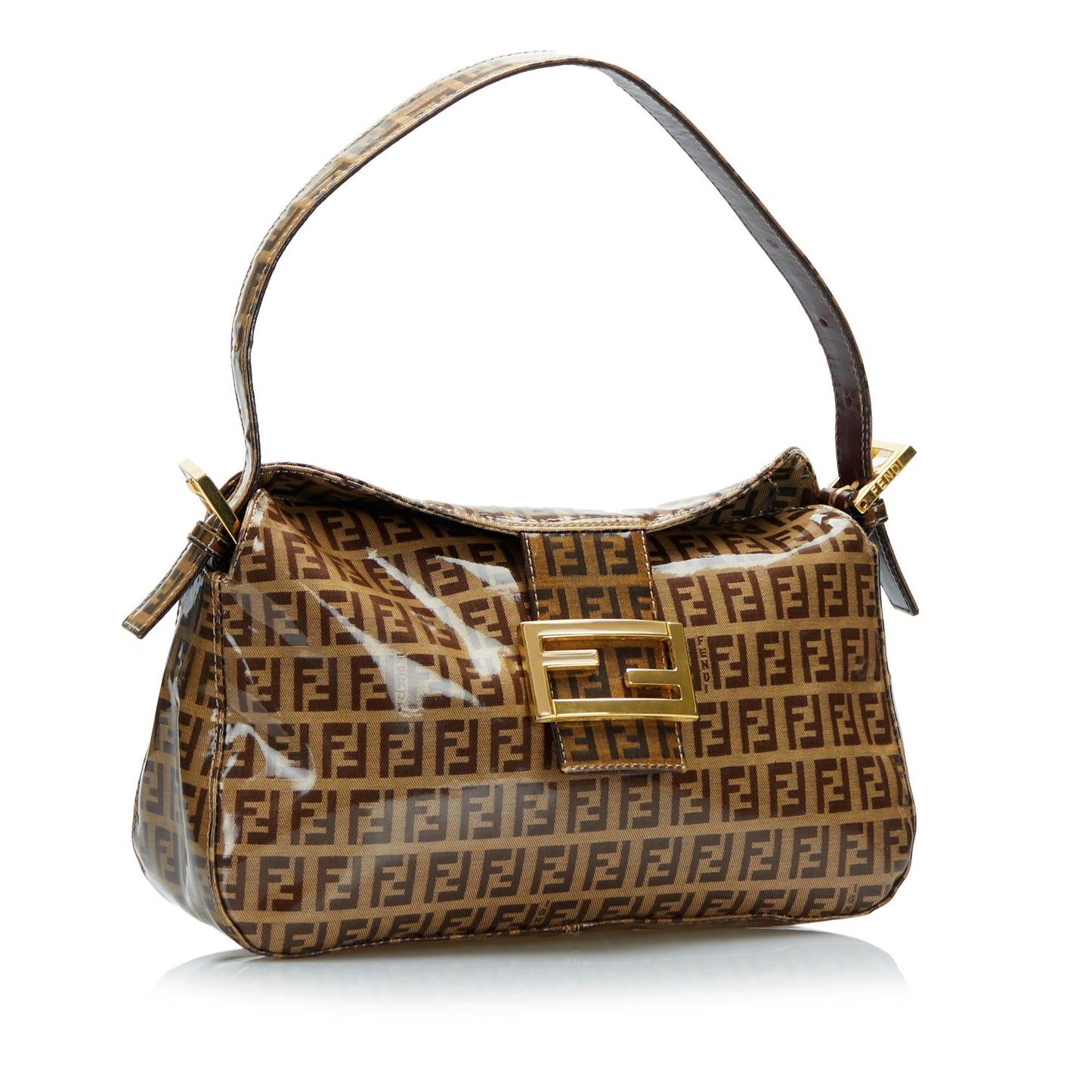 Fendi Crystal Zucchino Double Shg Lfxed7 Handbag Flap Travel Bag