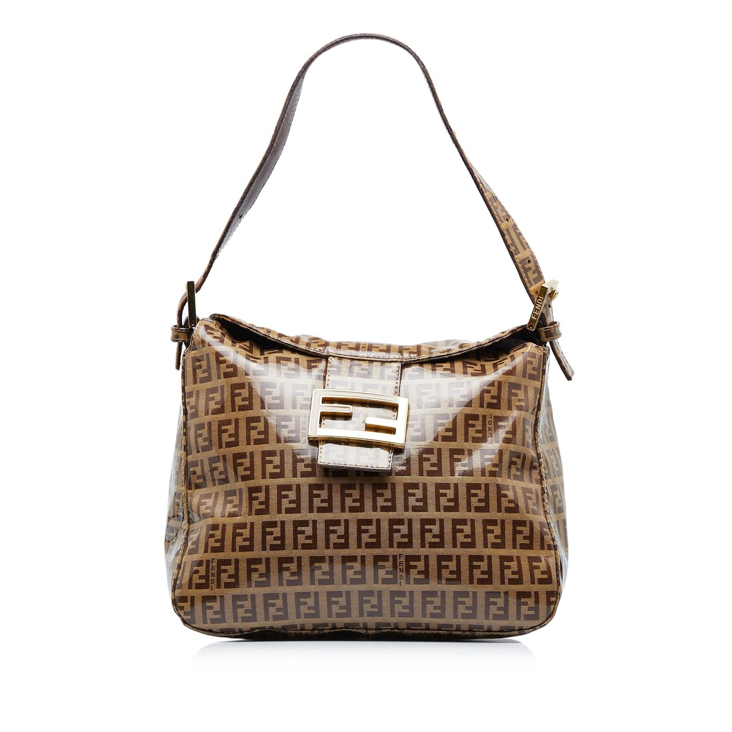 Fendi Crystal Zucchino Double Shg 1Vzlv1 Shoulder Bag Flap