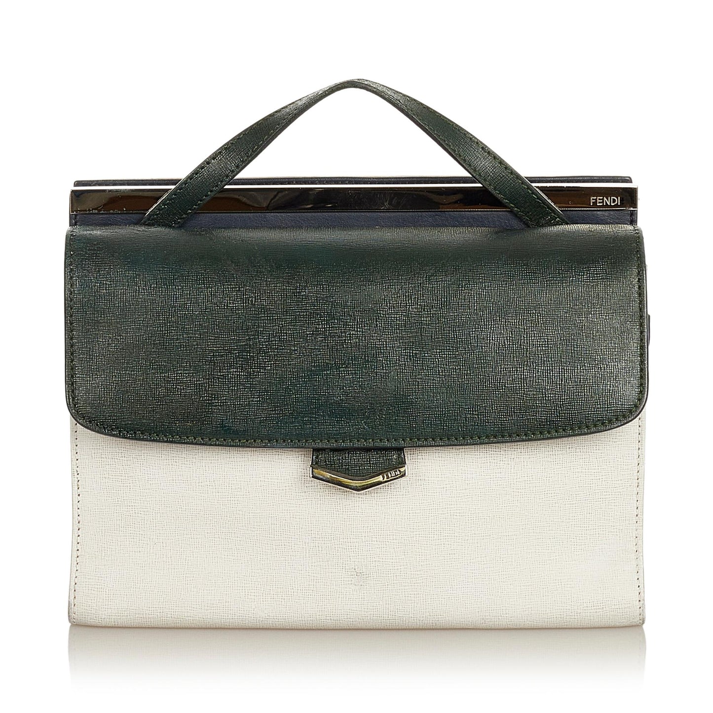 Fendi Demi Jour Satchel Shg Leather Satchel Bag