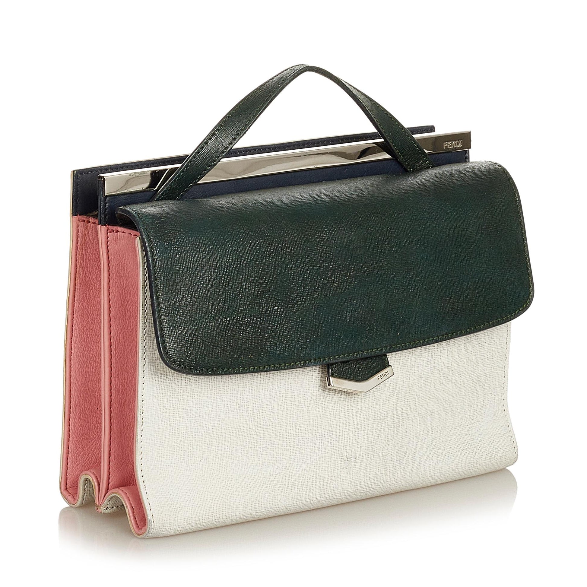 Fendi Demi Jour Satchel Shg Leather Satchel Bag