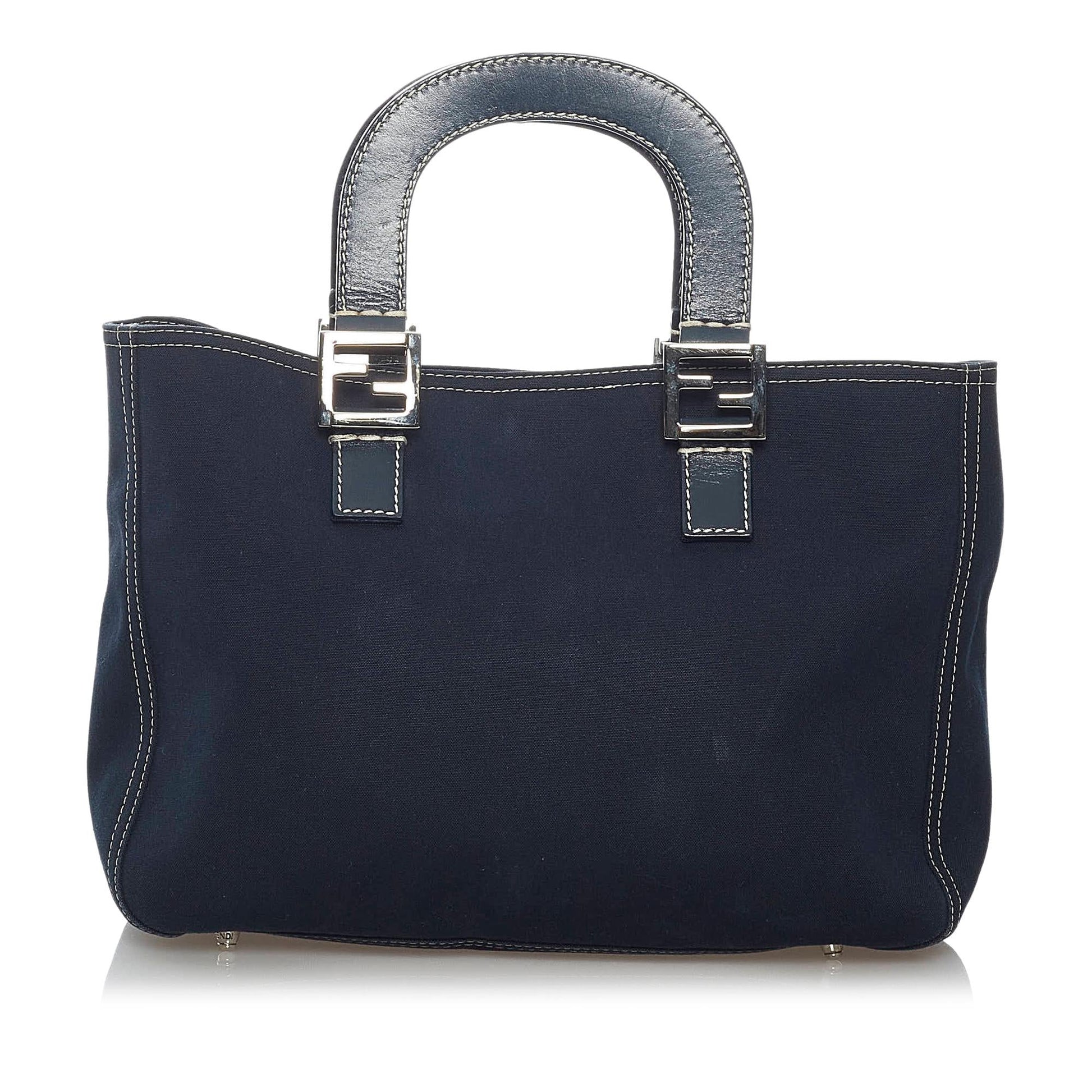 Fendi Handbag Shg Denim Satchel Bag