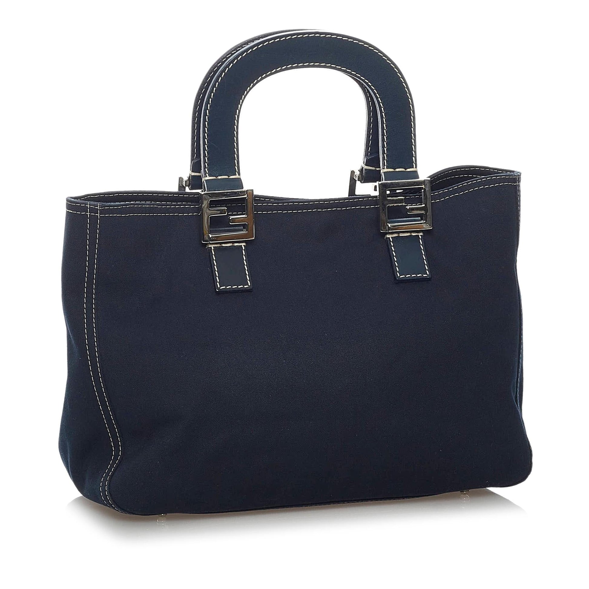 Fendi Handbag Shg Denim Satchel Bag
