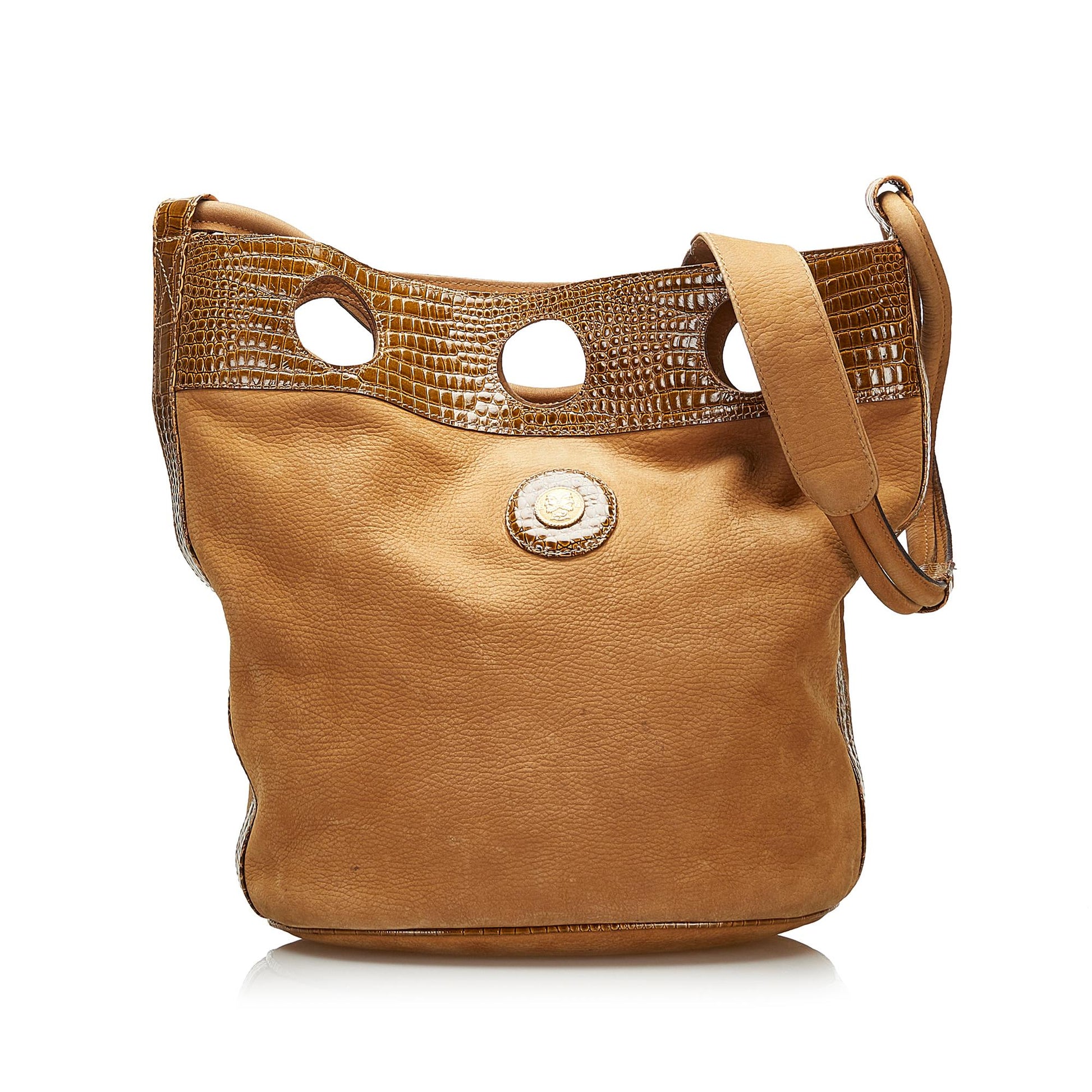 Fendi Bag Shg Embossed Bucket Shoulder Bag