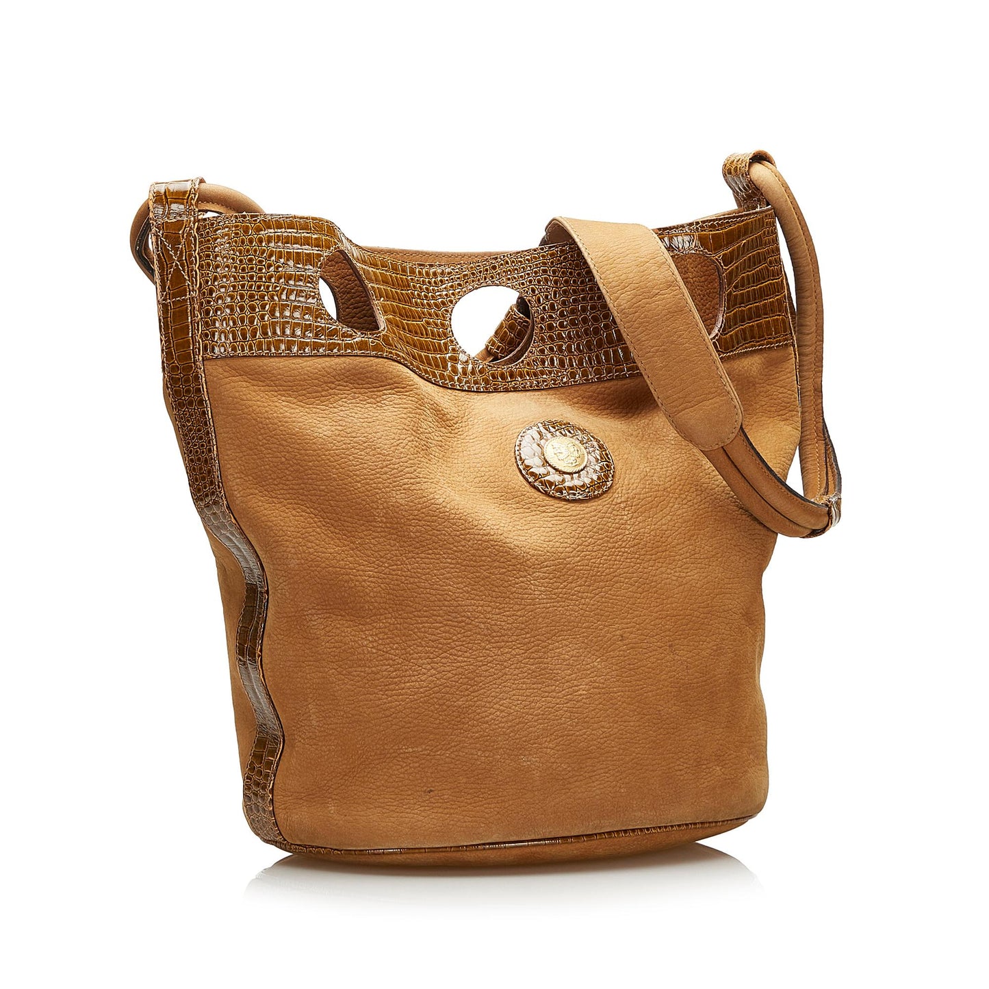 Fendi Bag Shg Embossed Bucket Shoulder Bag