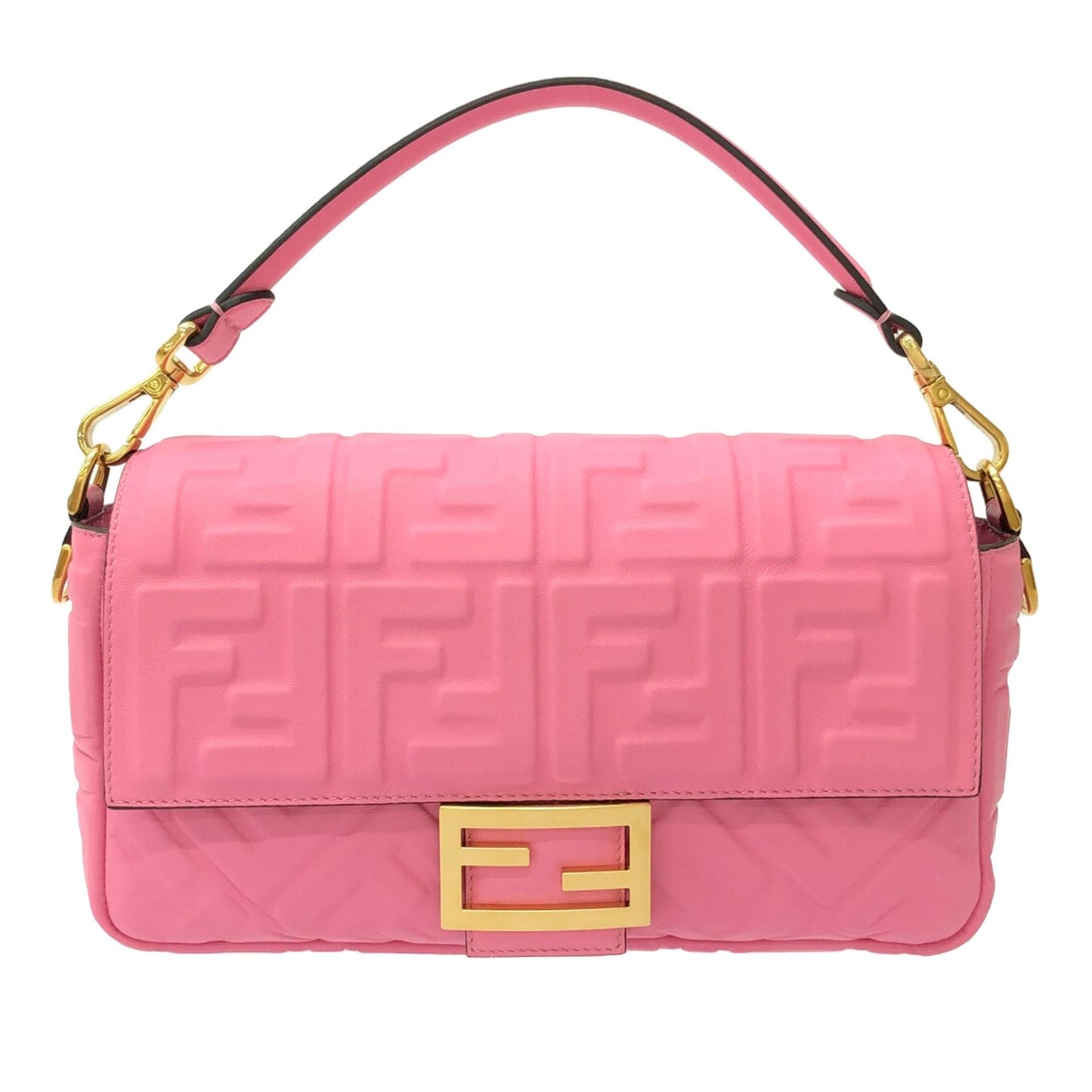 Fendi Zucca Baguette Bag Shg Eyxnq3 Embossed Satchel Bag