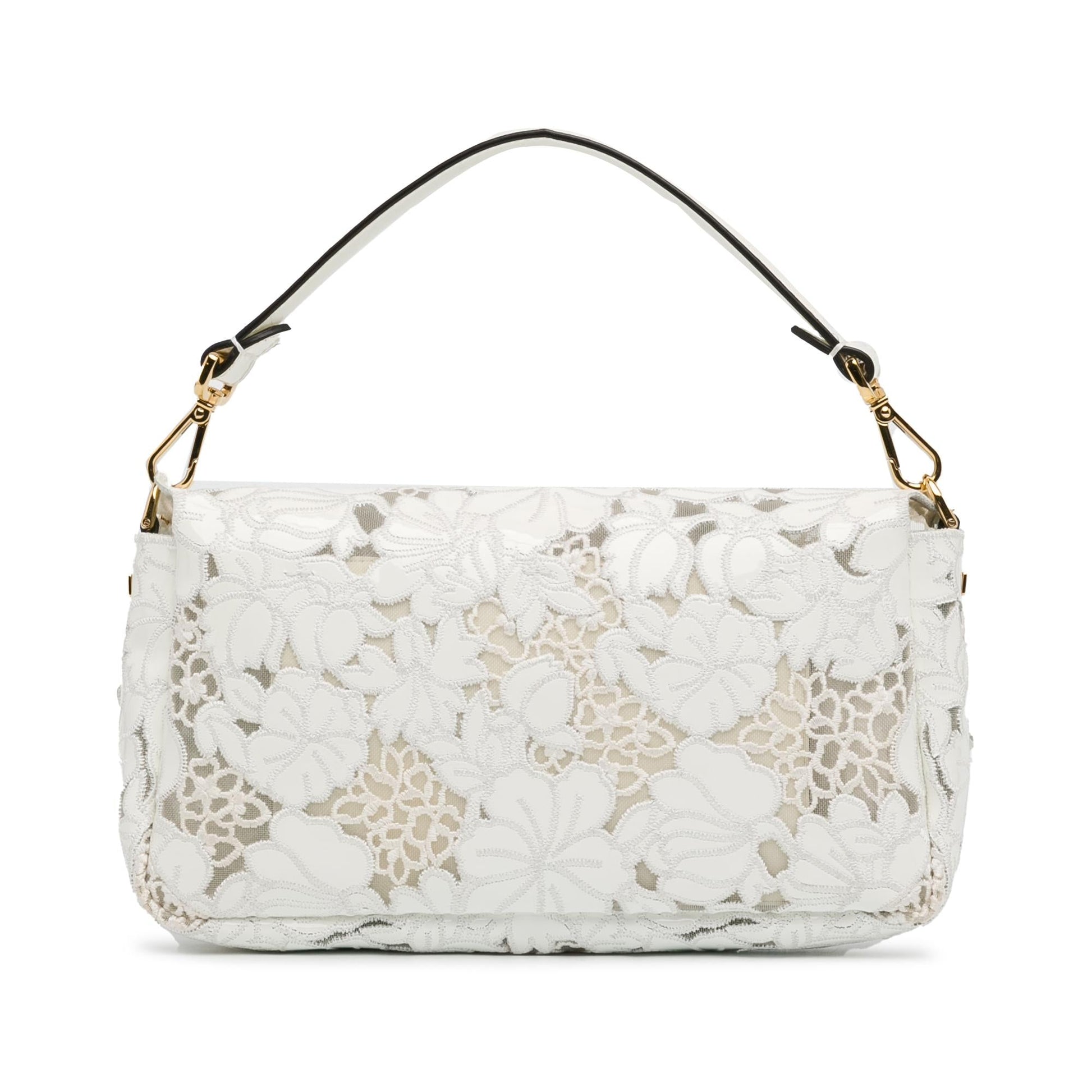 Fendi Lace Baguette Satchel Shg Id9Gxu Embroidered Satchel Bag