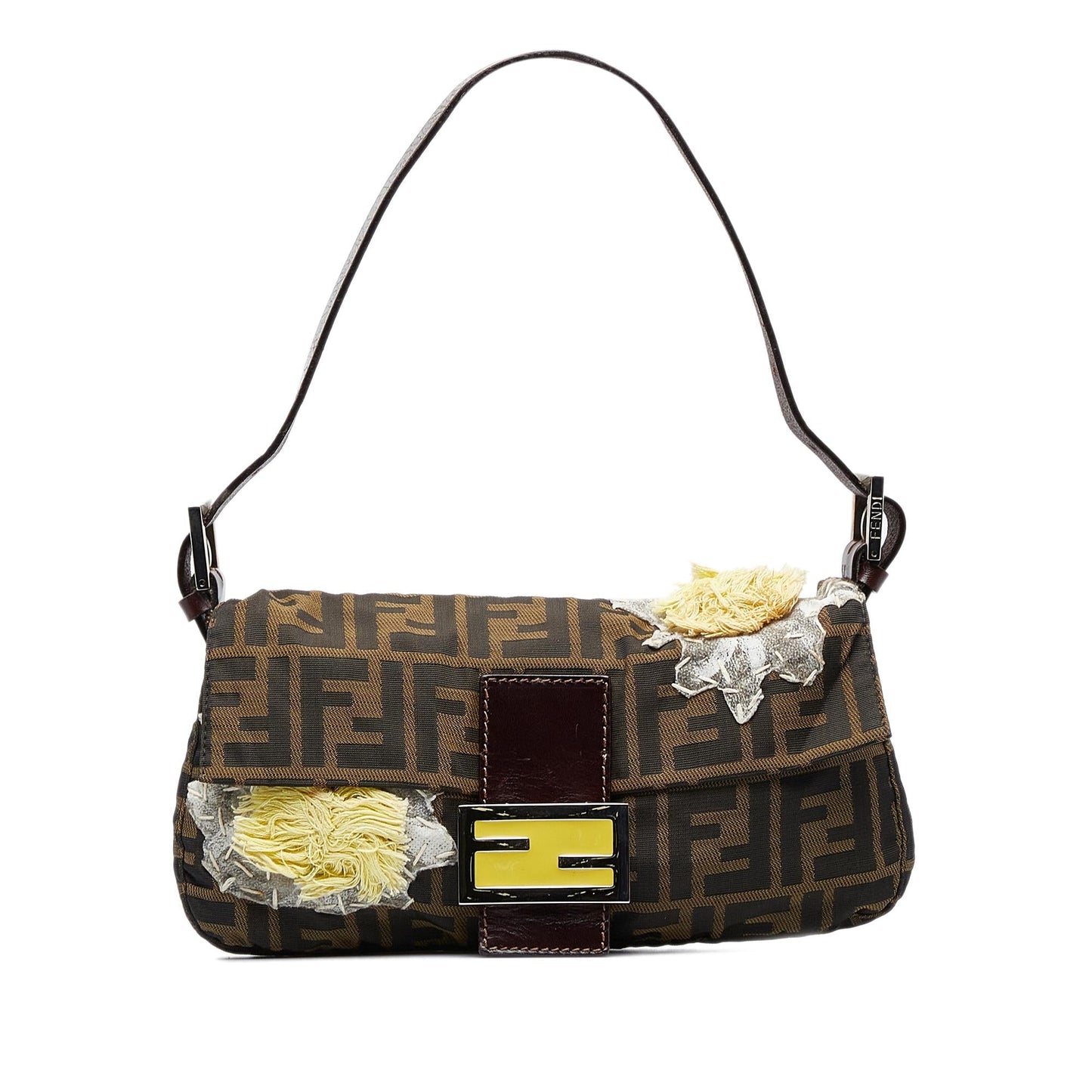 Fendi Zucca Baguette Shg Kz6Ajk Handbag Embroidered Shoulder Bag