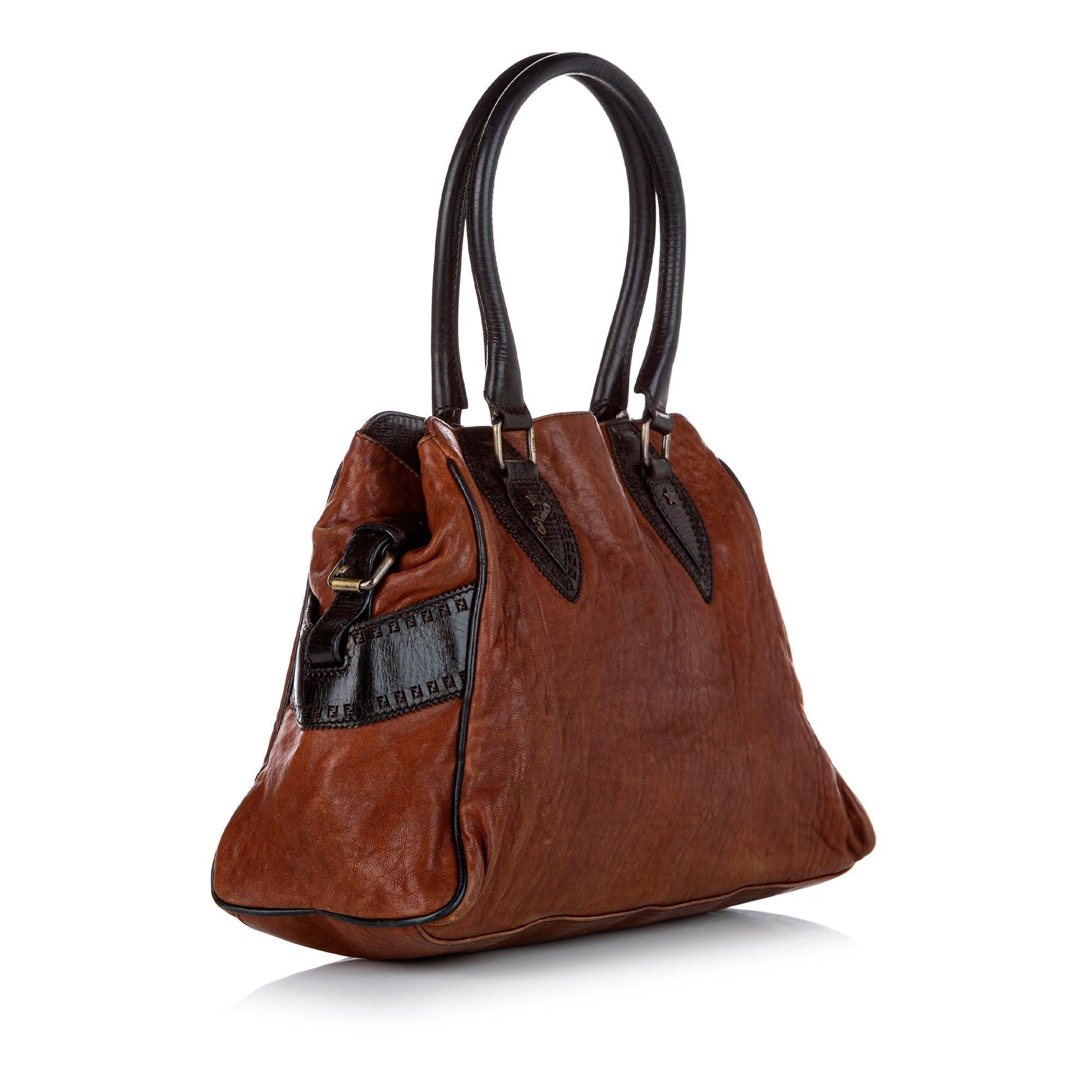 Fendi Etniko Handbag Shg Leather Satchel Bag Handbag Shg 23006