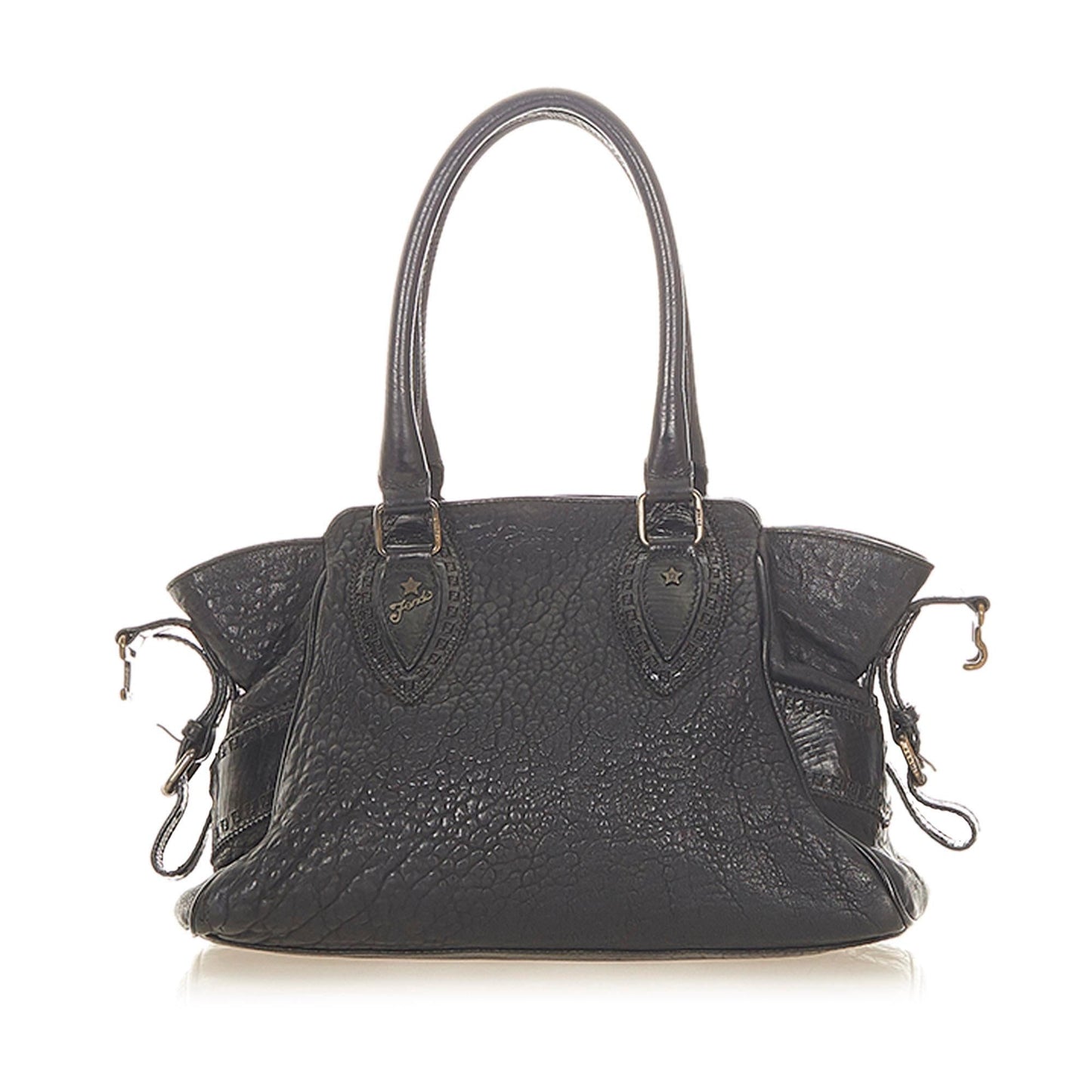 Fendi Etniko Handbag Shg Leather Satchel Bag Handbag Shg 31662