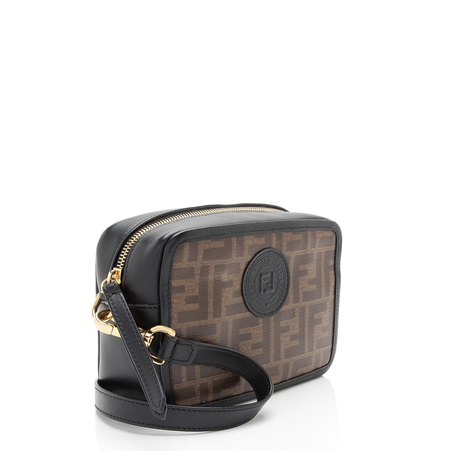 Fendi Ff Coated Camera Bag Shf Mmt6Uv Canvas Mini Crossbody Bag