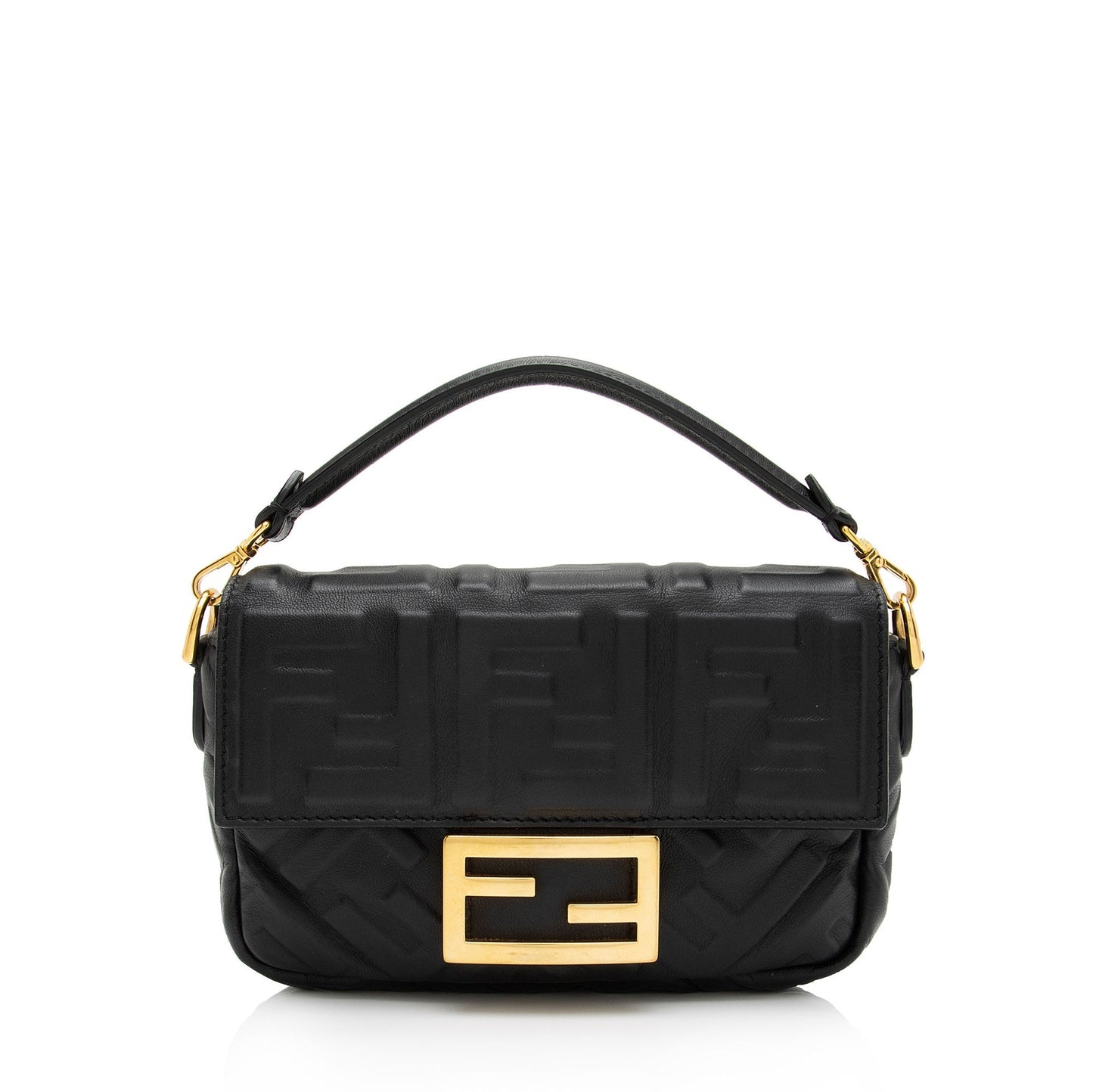 Fendi Ff Baguette Shoulder Bag Shf St6Lpg Mini Embossed