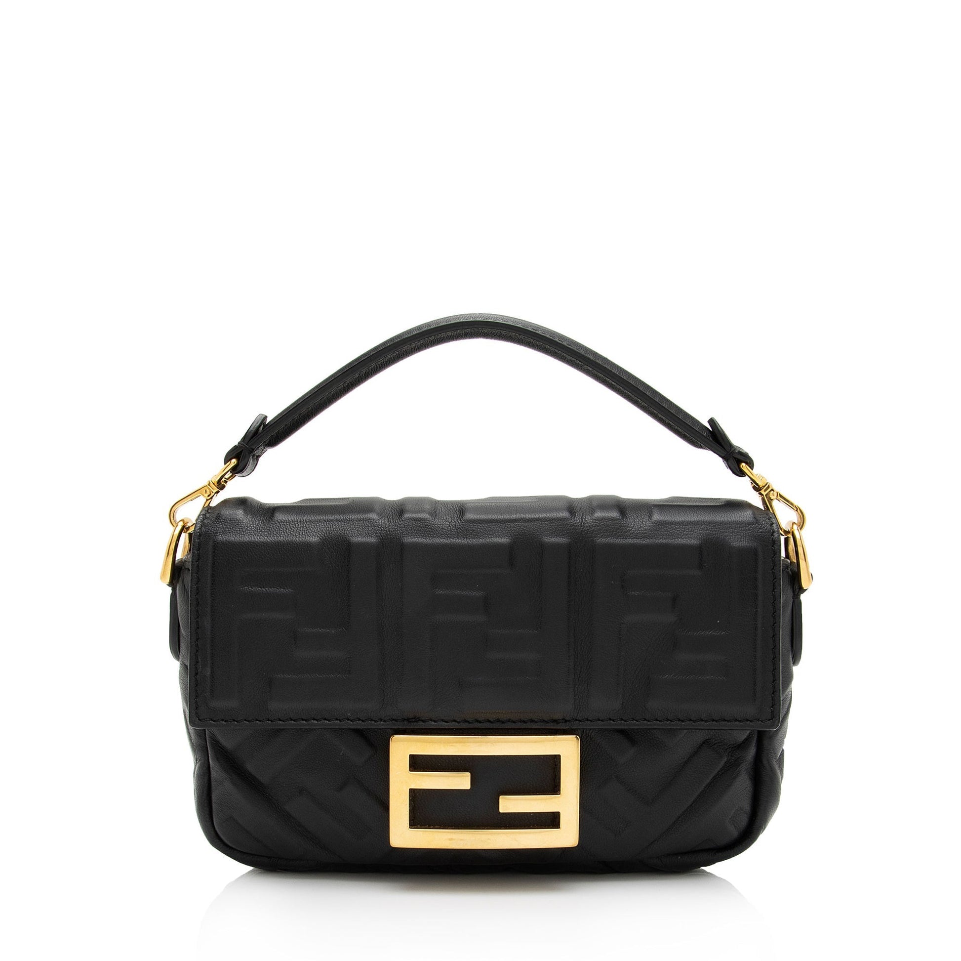 Fendi Ff Baguette Shoulder Bag Shf St6Lpg Mini Embossed