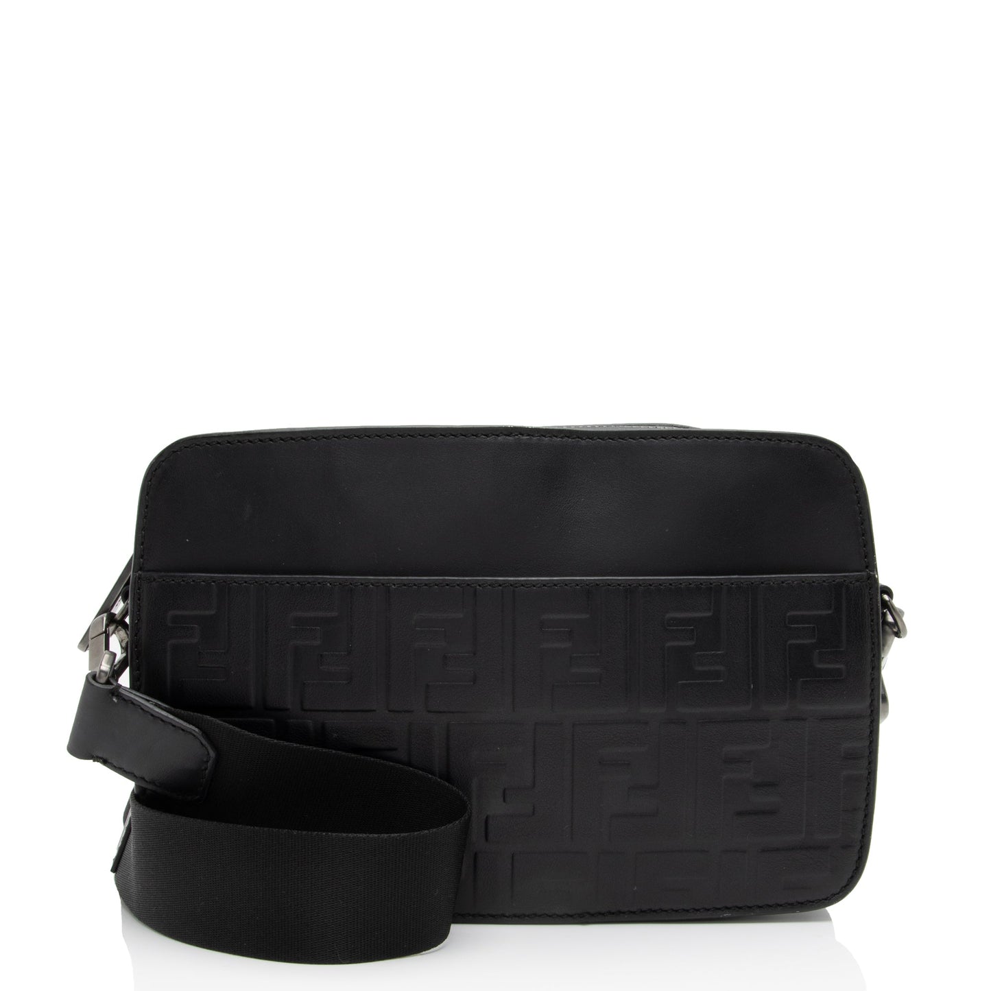 Fendi Ff Calfskin St Zucca Messenger Shf Qoa4Iu Embossed Shoulder Bag
