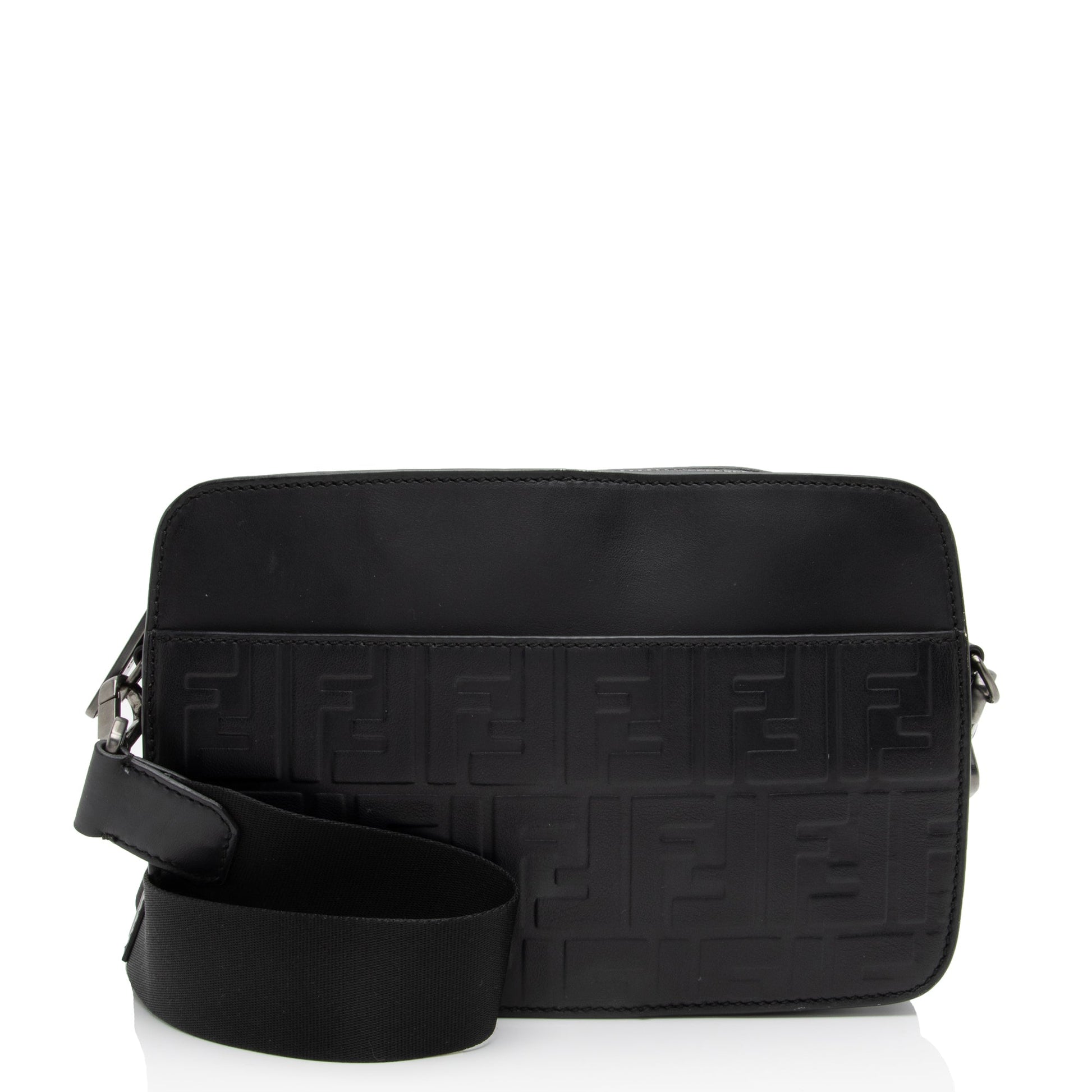 Fendi Ff Calfskin St Zucca Messenger Shf Qoa4Iu Embossed Shoulder Bag