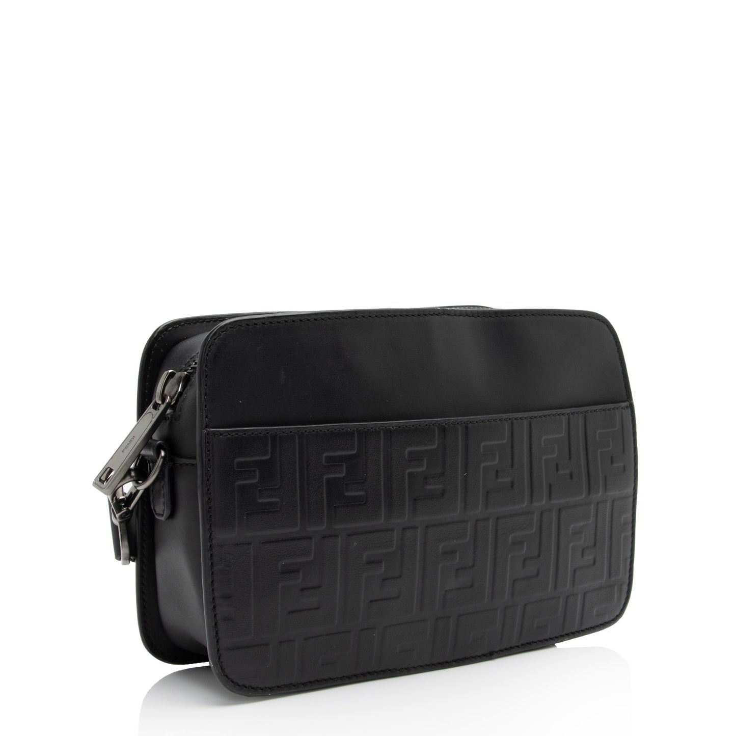 Fendi Ff Calfskin St Zucca Messenger Shf Qoa4Iu Embossed Shoulder Bag