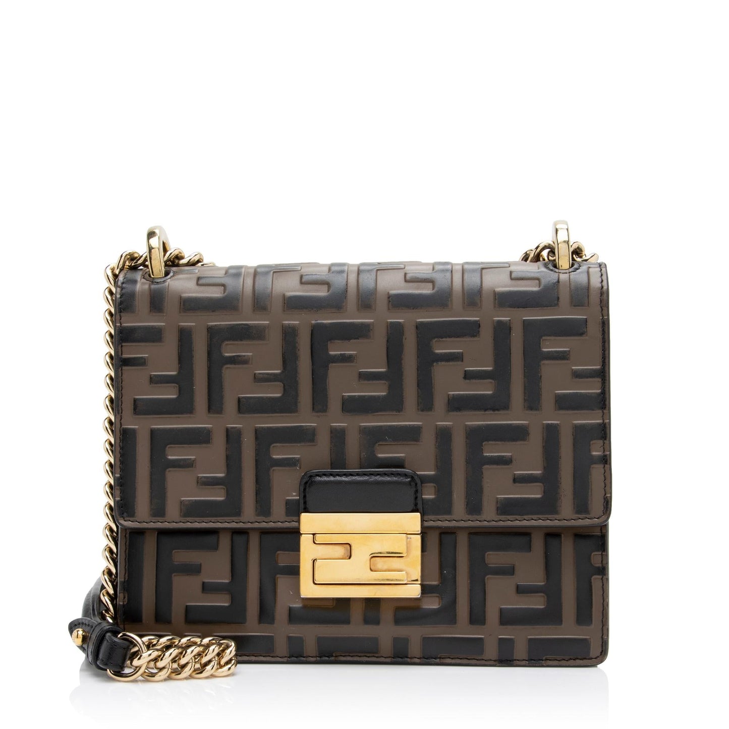 Fendi Ff Kan Shoulder Bag Shf Fkdtx8 Small Embossed