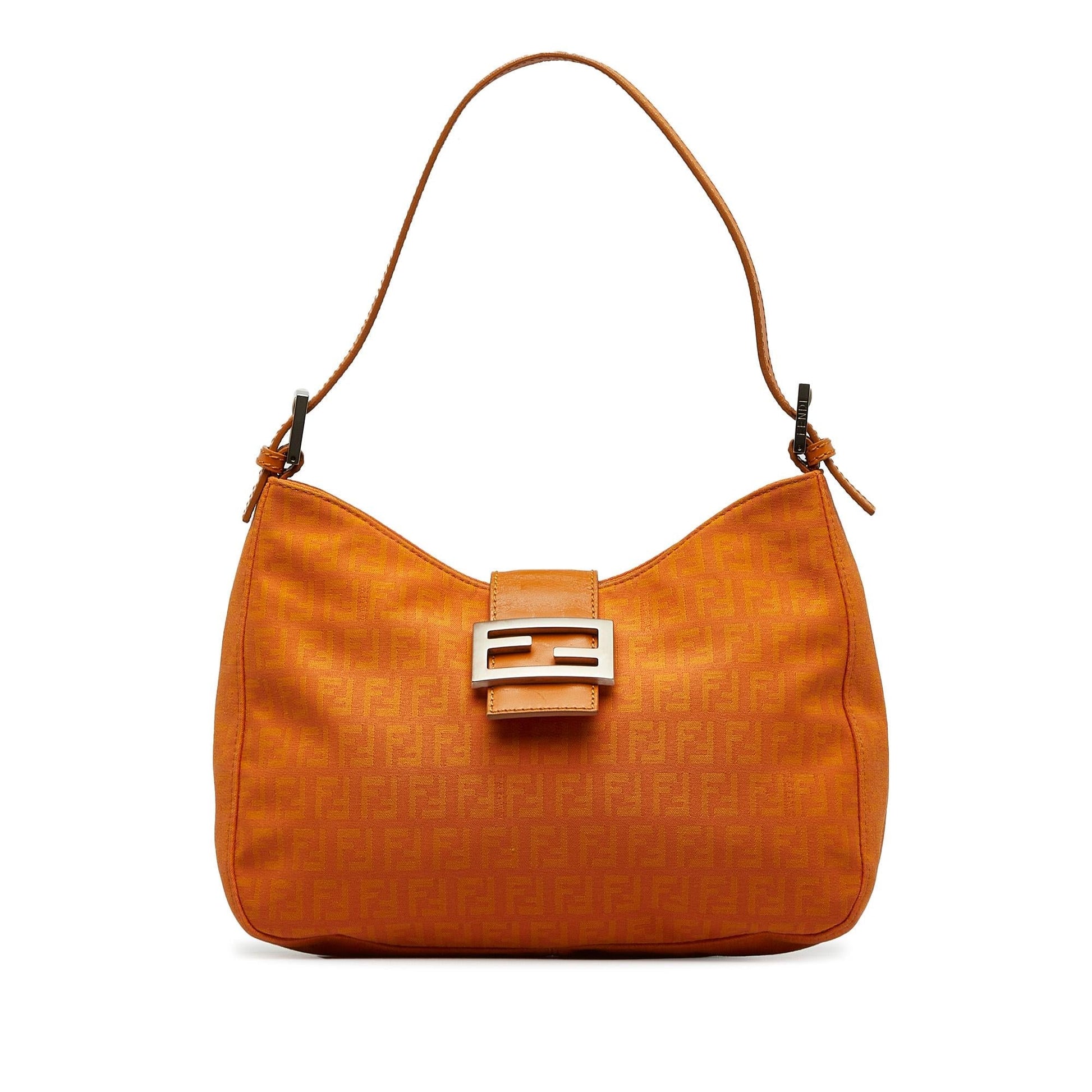 Fendi Ff Lock Zucchino Shoulder Bag Shg 3Xnkeo