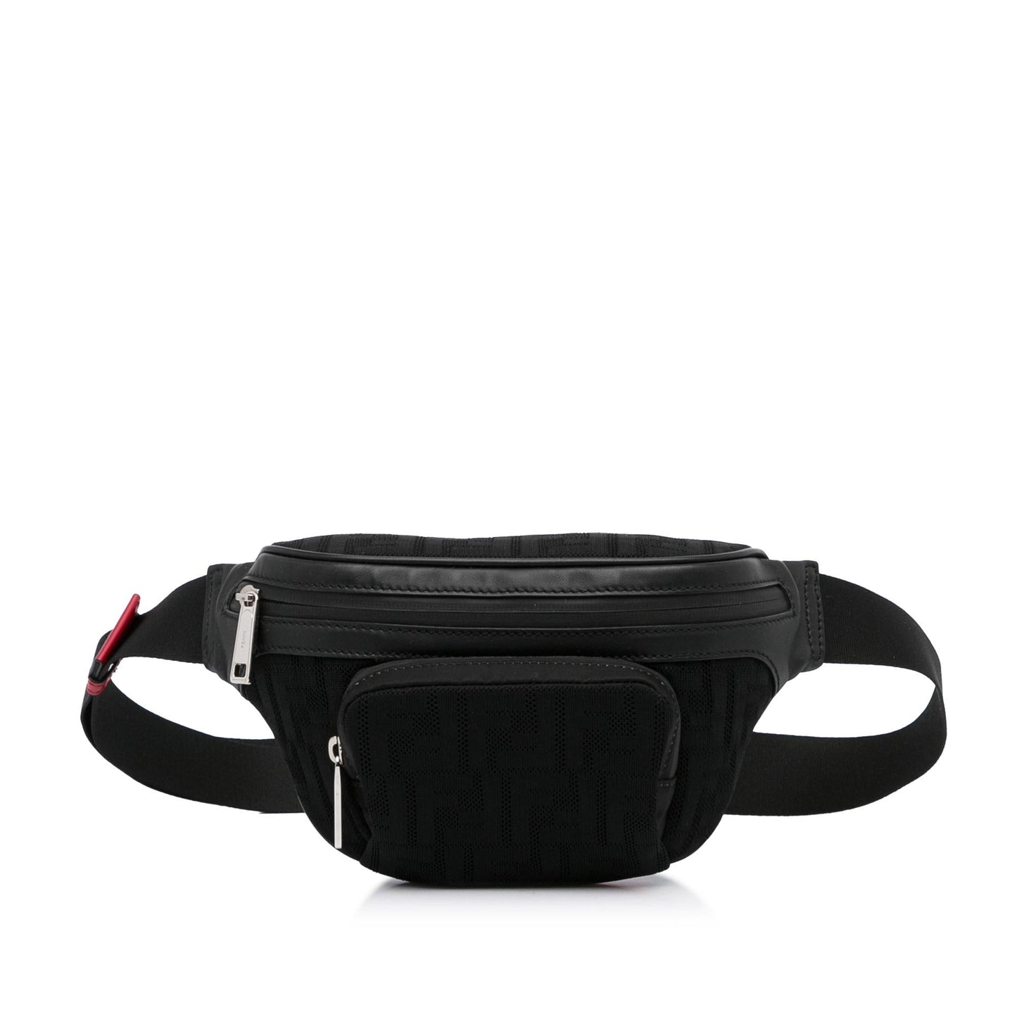 Fendi Ff Neoprene Grace Perforated Pocket Belt Bag Shg Vitello